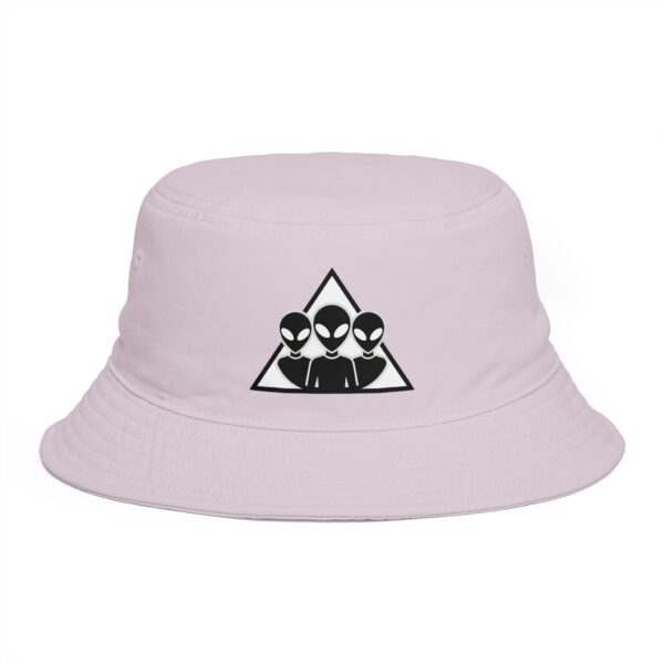 Alien Trio Bucket Hat — Retro UFO Patch Dad Hat