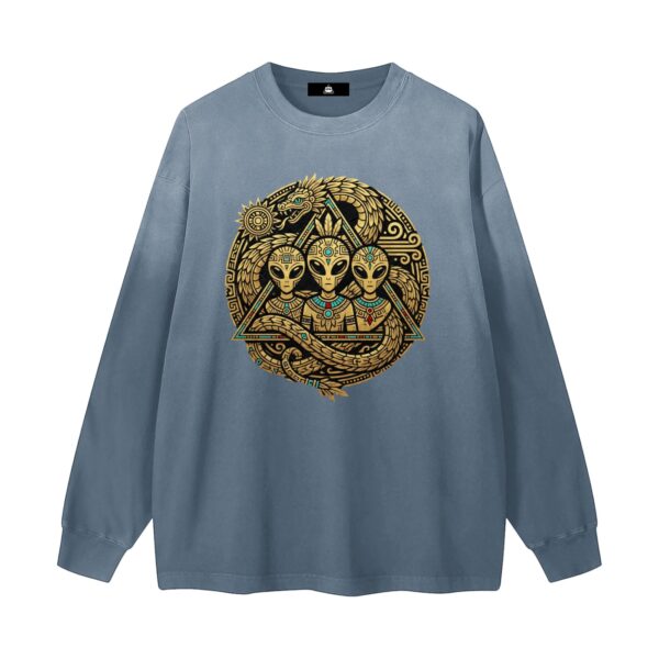 Gradient Washed Long Sleeve T-Shirt