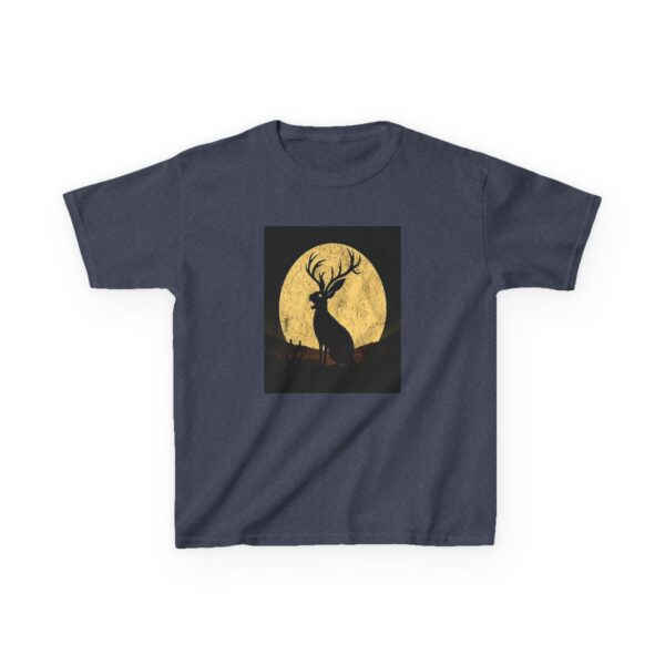Mythic Jackalope Moon Shirt - Primal Cryptid Silhouette Tee