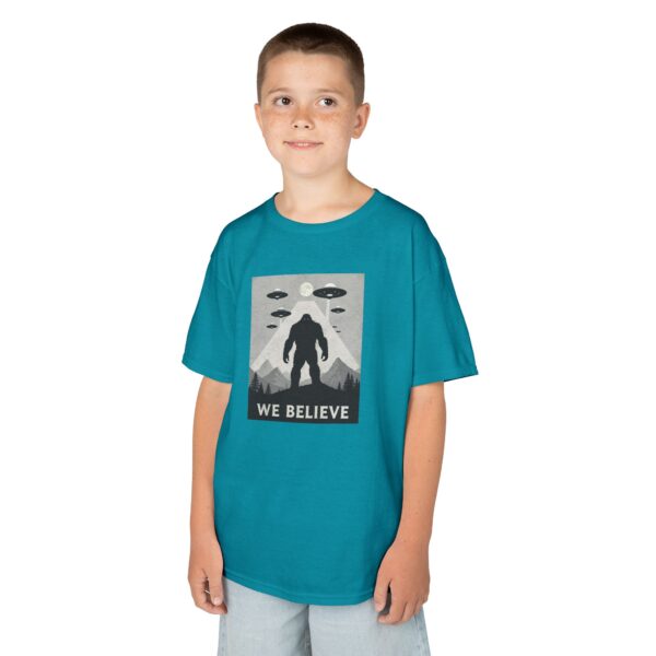 Kids Sasquatch "We Believe" T-Shirt — Mountain Bigfoot Tee