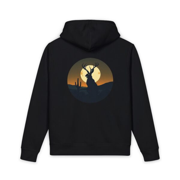 Deer Sunset Hoodie — Silhouette Wildlife Graphic Hoodie