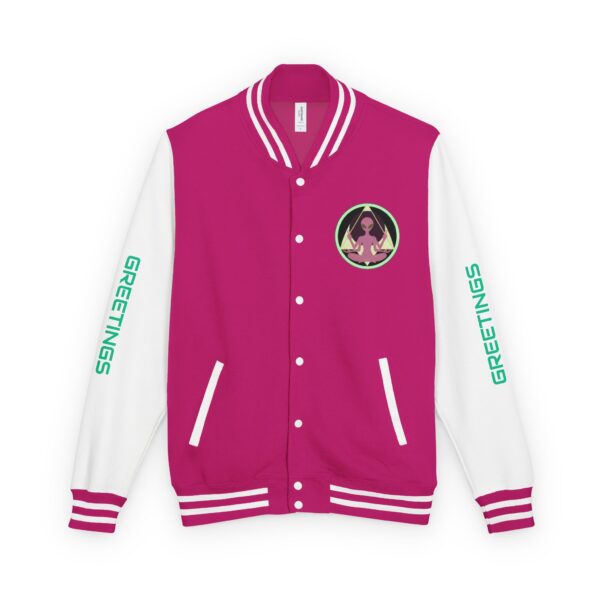 "Greetings Earthlings" Alien Varsity Jacket