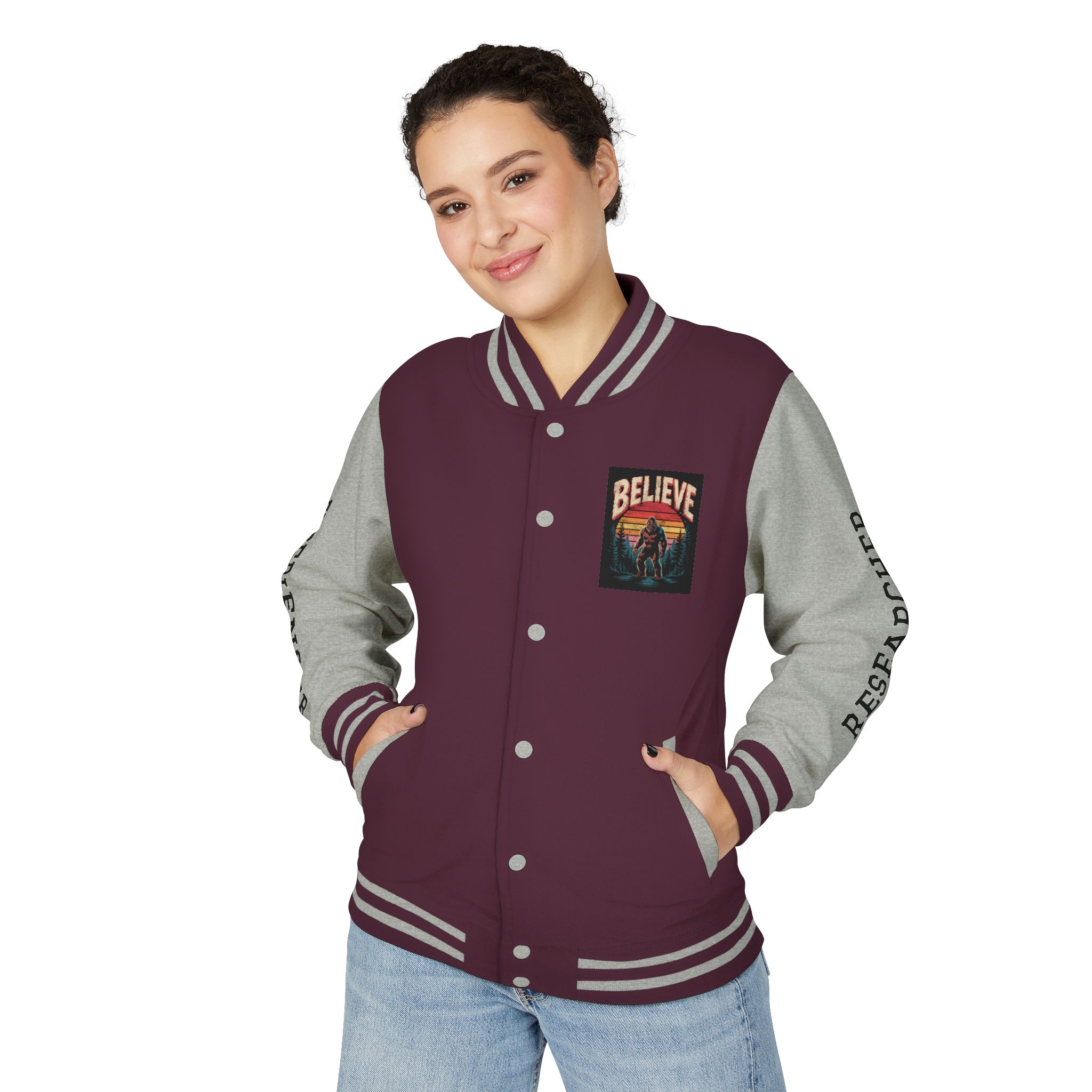 Bigfoot Believers Varsity Jacket - Image 11