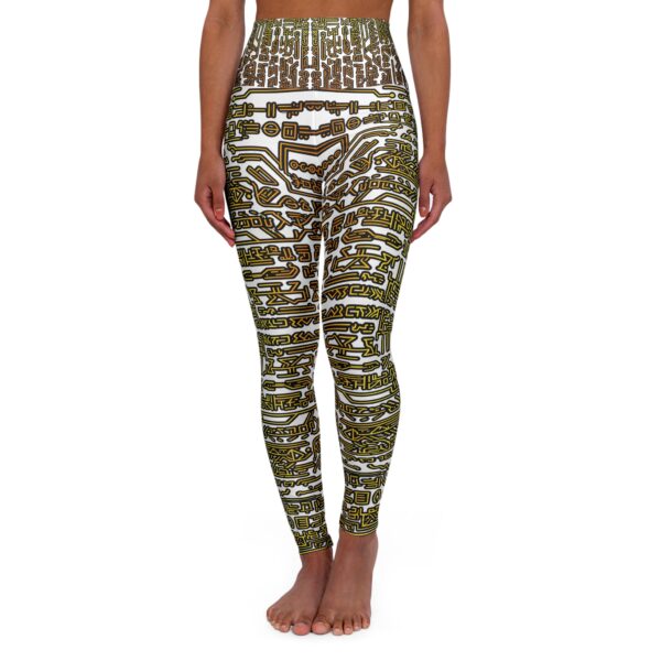 Cosmic Circuitry High-Waisted Yoga Leggings
