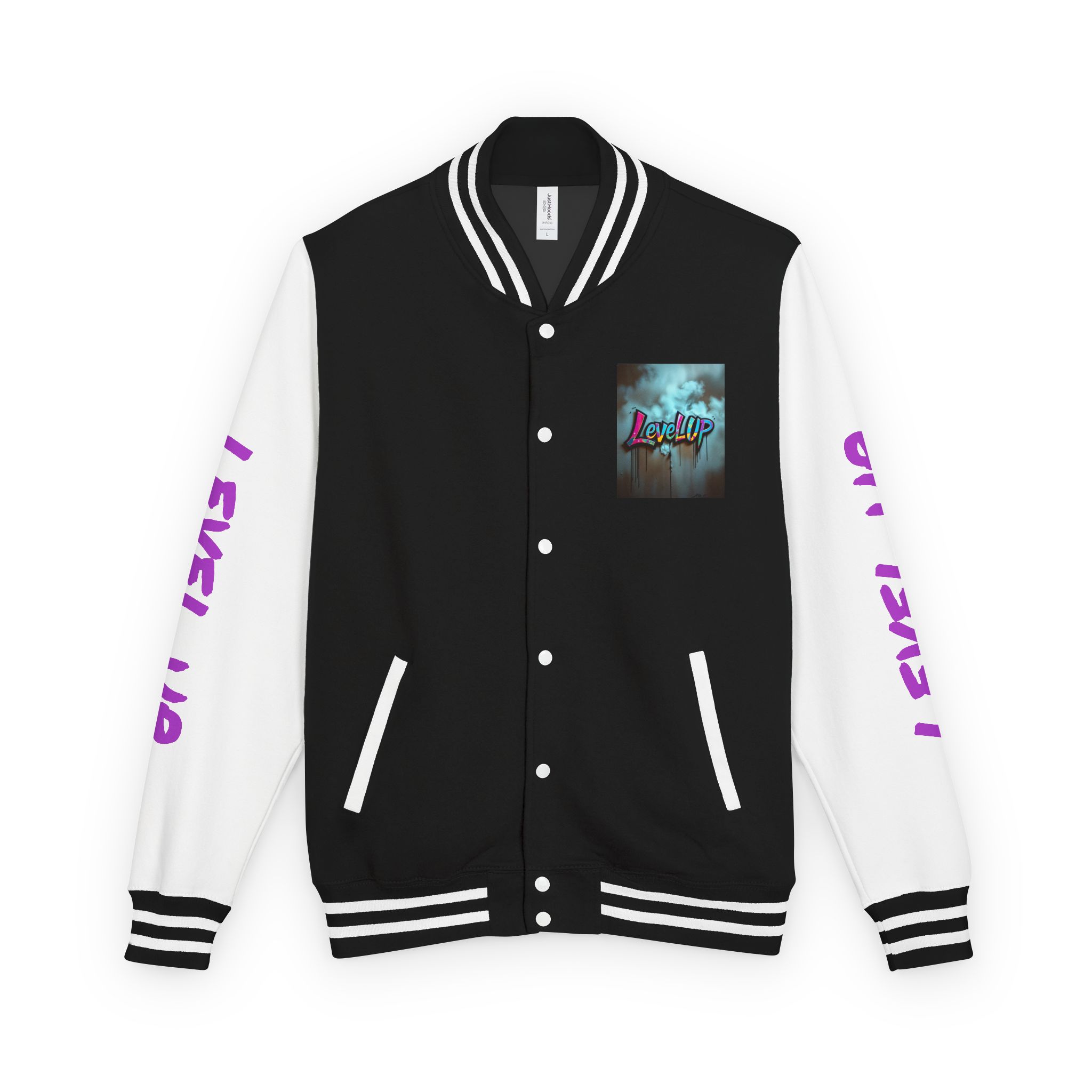 "Level Up" Streetwear Varsity Jacket