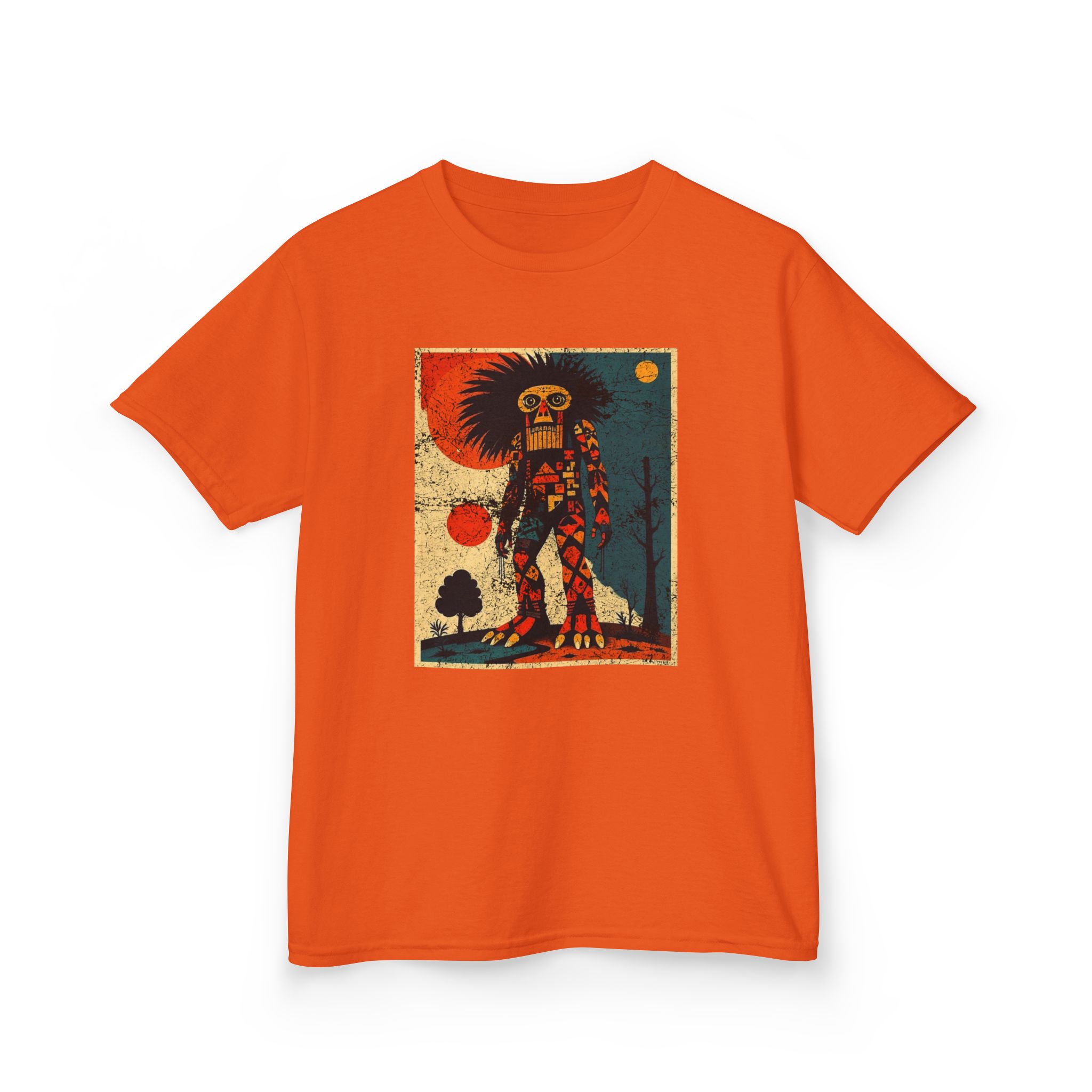 Abstract Bigfoot Shaman Shirt - Tribal Cryptid Graphic Tee - Image 8