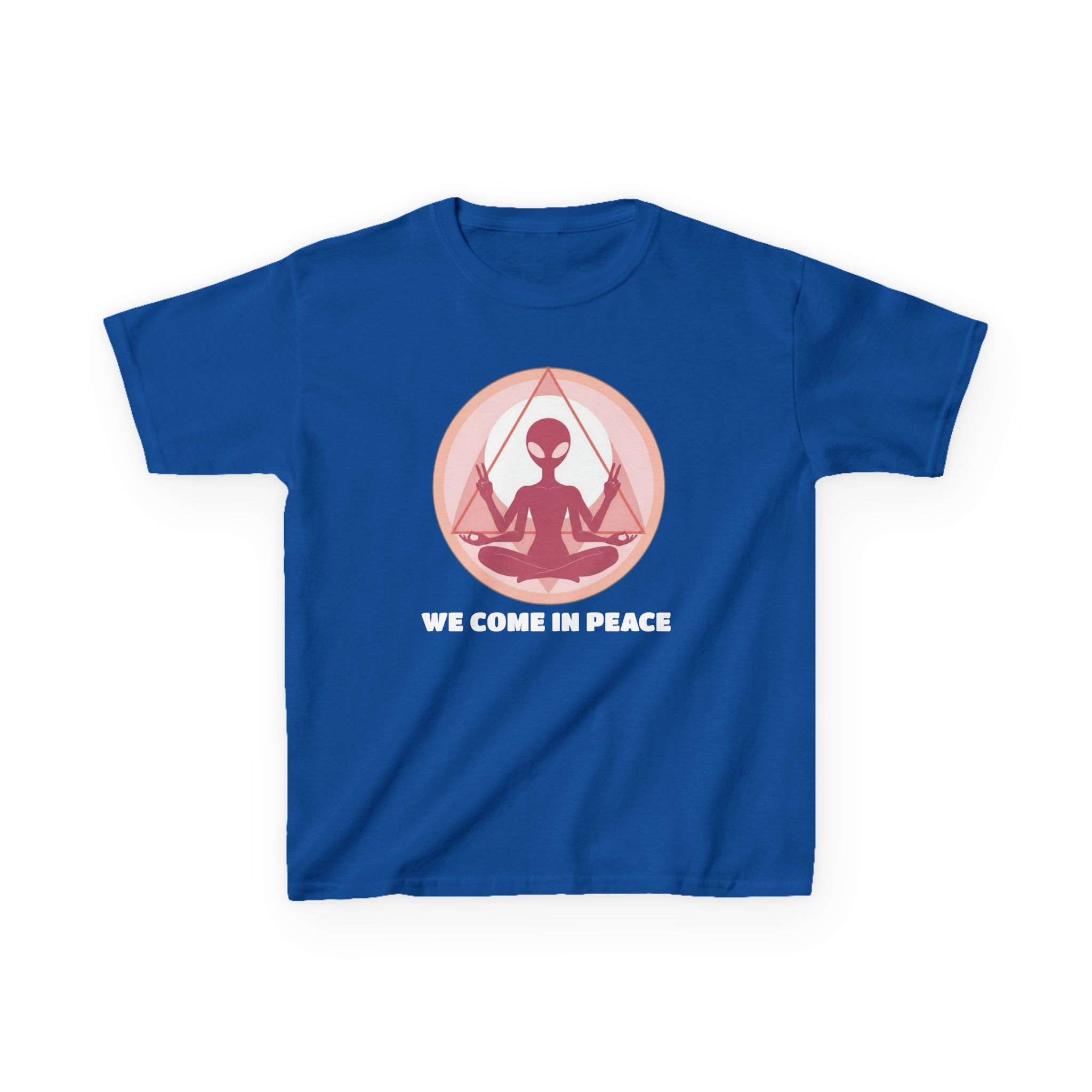 Zen Alien Kids T-Shirt — Cute Space Kid Graphic Tee - Image 9