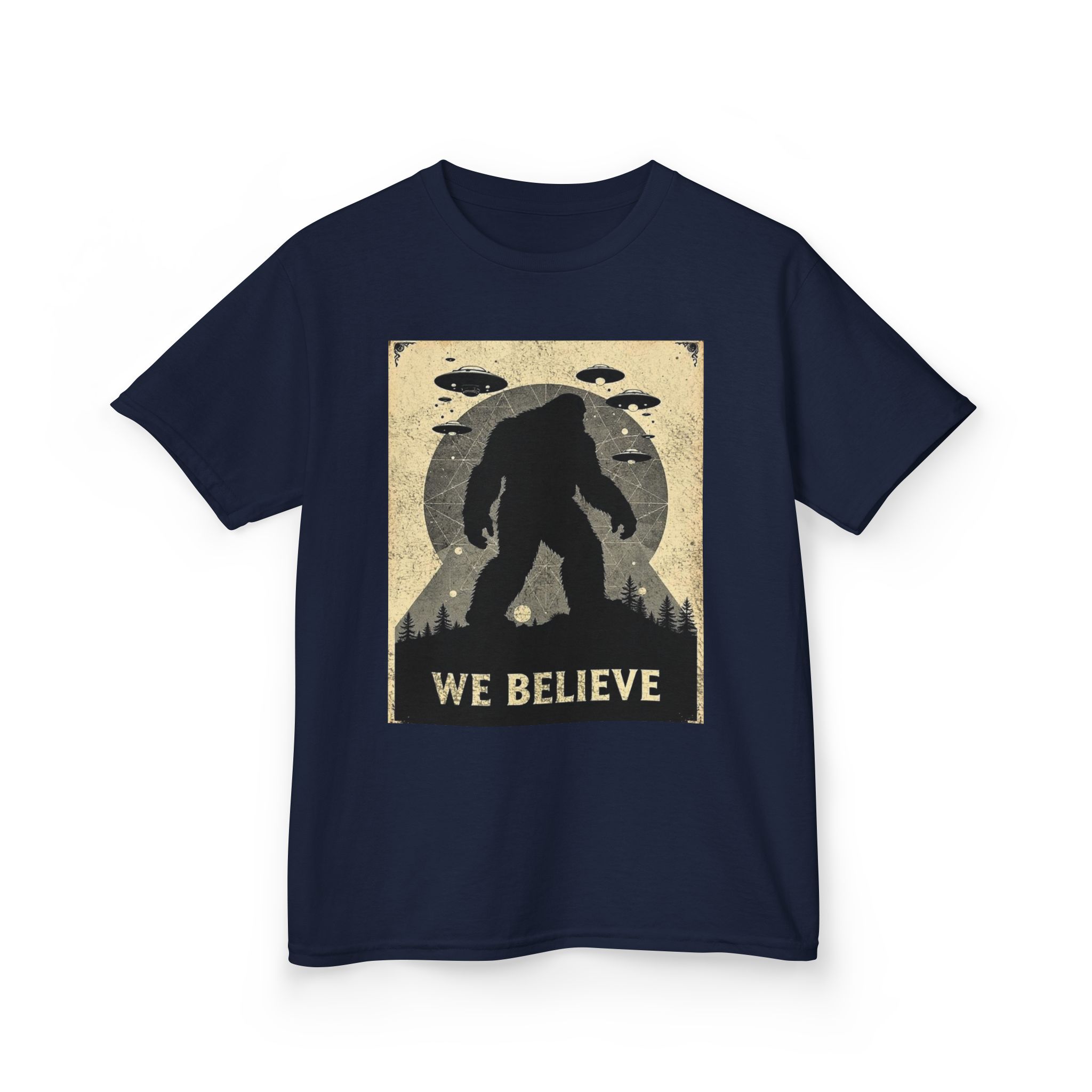 Sasquatch Skywatch Kid's Heavy T-Shirt - Image 16