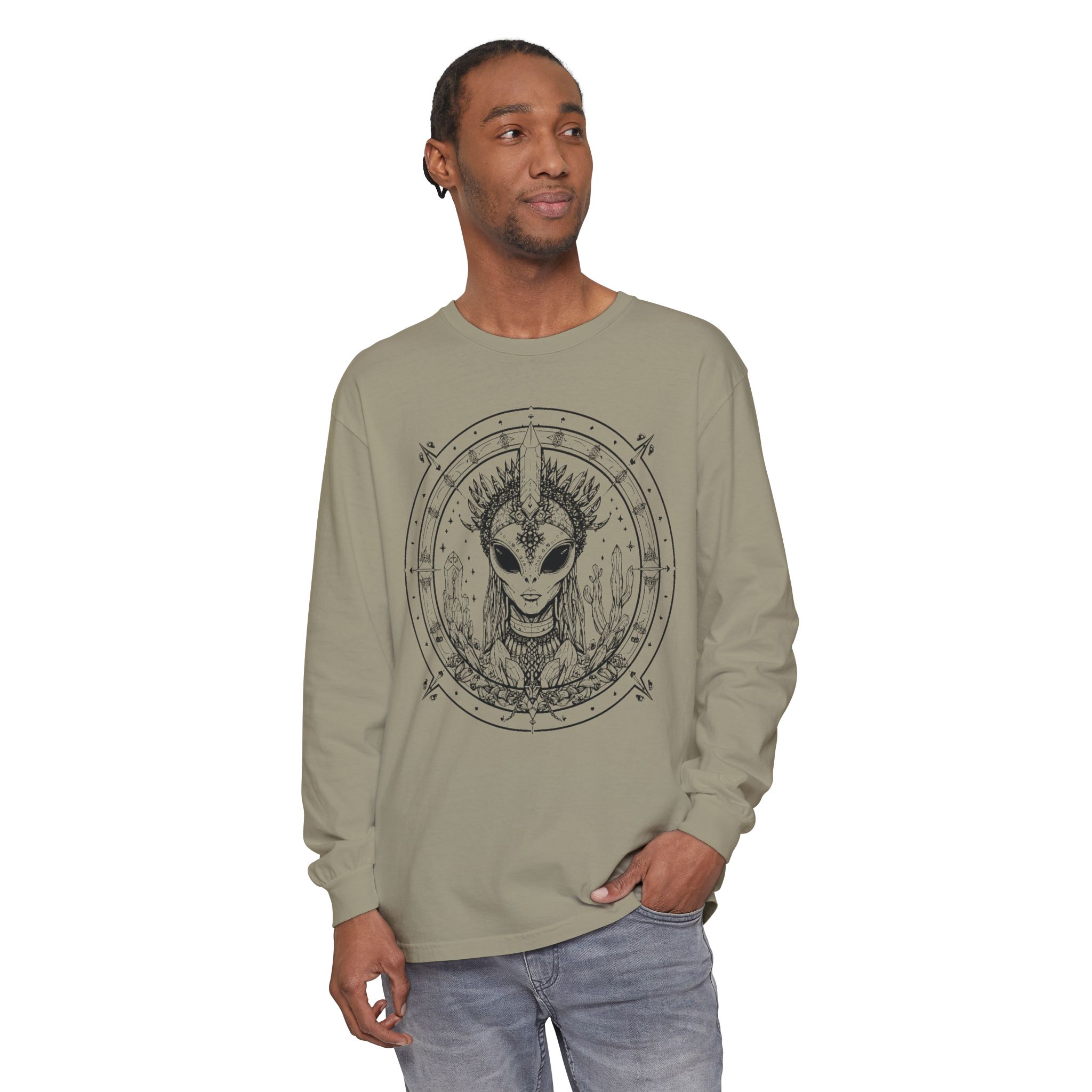 Alien Queen Mandala Long Sleeve Tee - Image 20