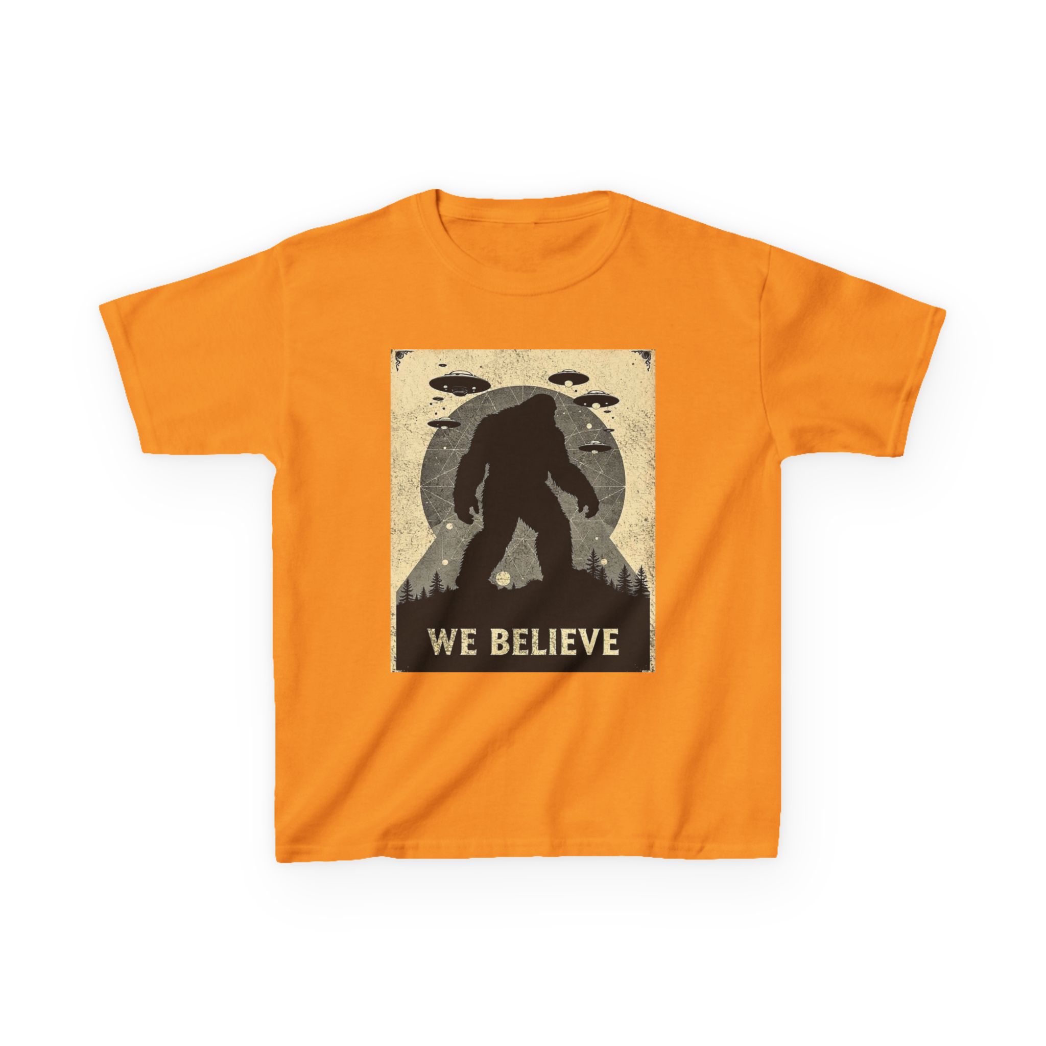 Sasquatch Skywatch Kid's Heavy T-Shirt - Image 3