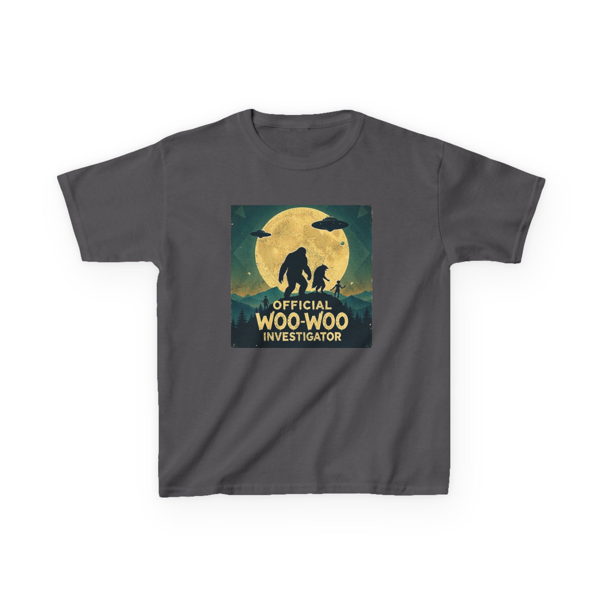 Official Woo-Woo Investigator Shirt - Retro UFO and Bigfoot Cryptid Tee - Image 14
