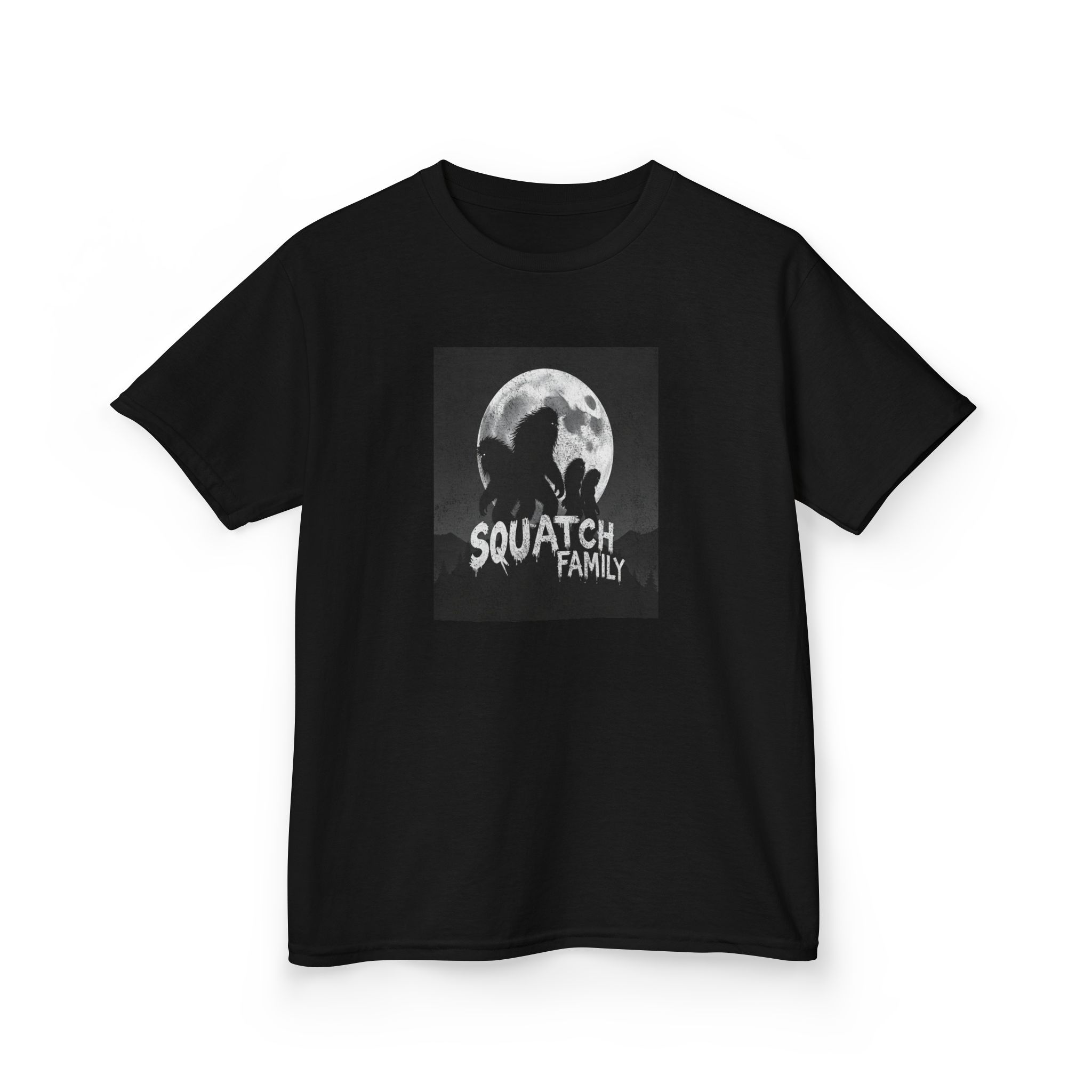Squatch Family Kids Tee — Bigfoot Lover Kids T-Shirt - Image 4