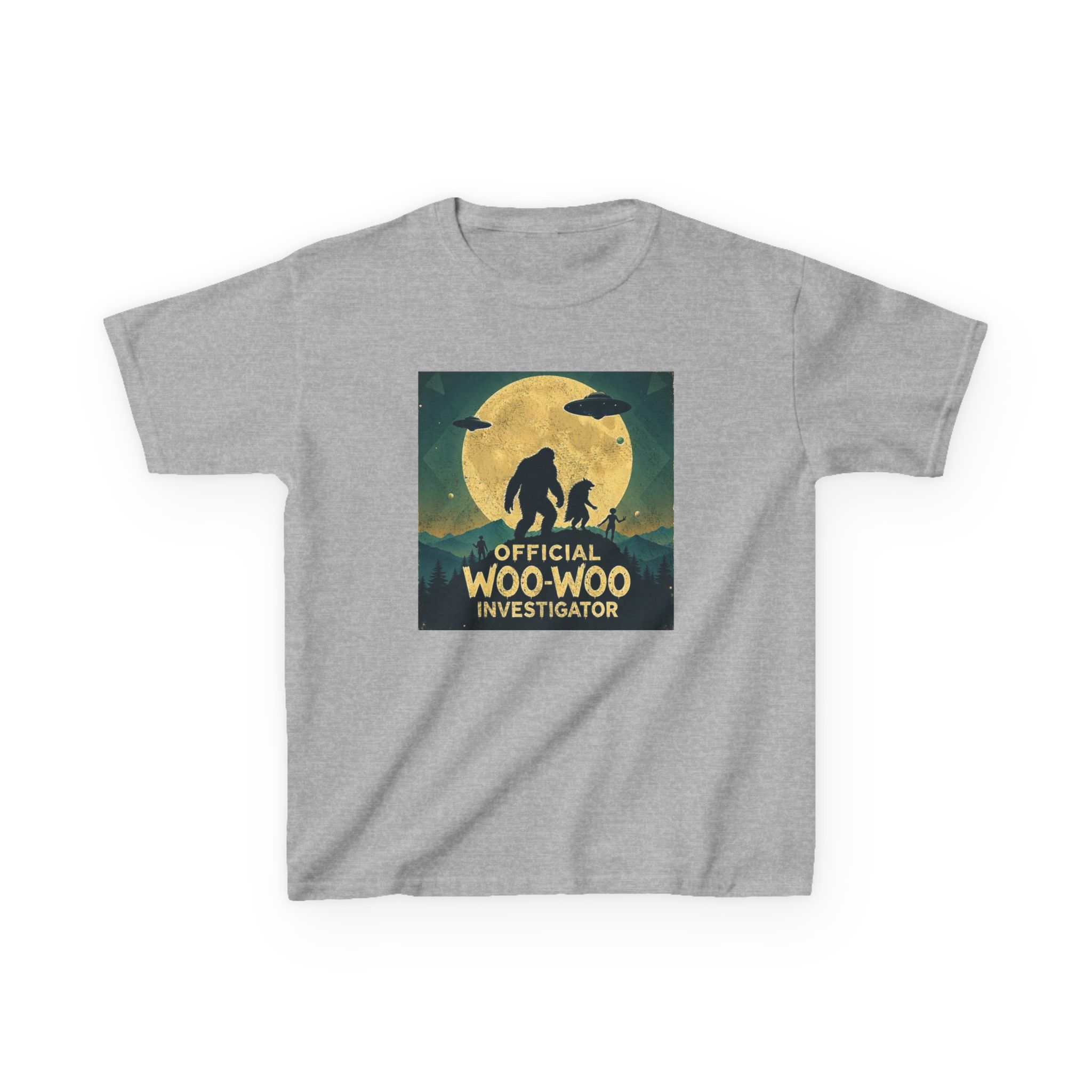 Official Woo-Woo Investigator Shirt - Retro UFO and Bigfoot Cryptid Tee - Image 4