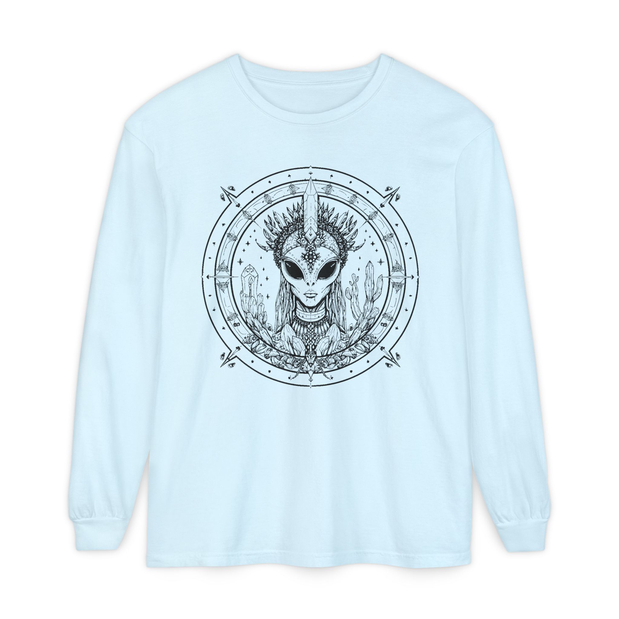 Alien Queen Mandala Long Sleeve Tee - Image 28