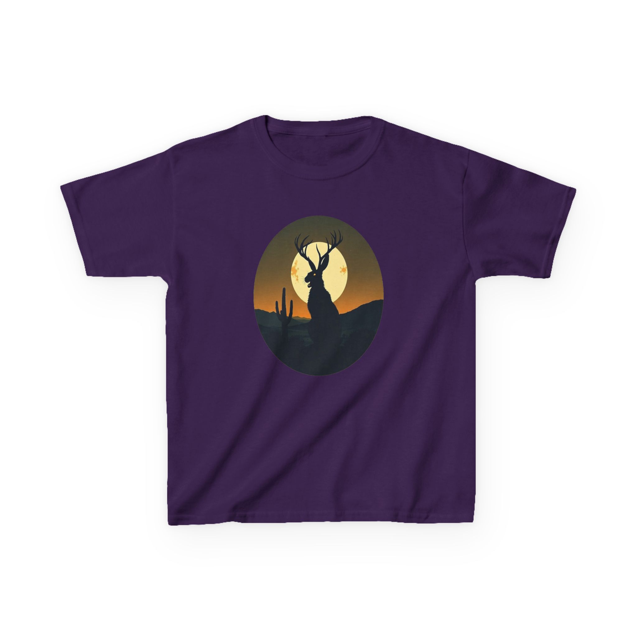 Mystic Jackalope Desert Moon Shirt - Surreal Cryptid Graphic Tee - Image 29