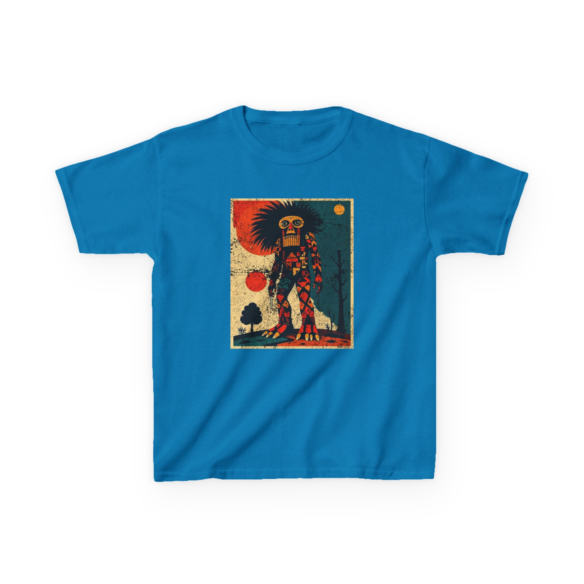 Abstract Bigfoot Shaman Shirt - Tribal Cryptid Graphic Tee - Image 13
