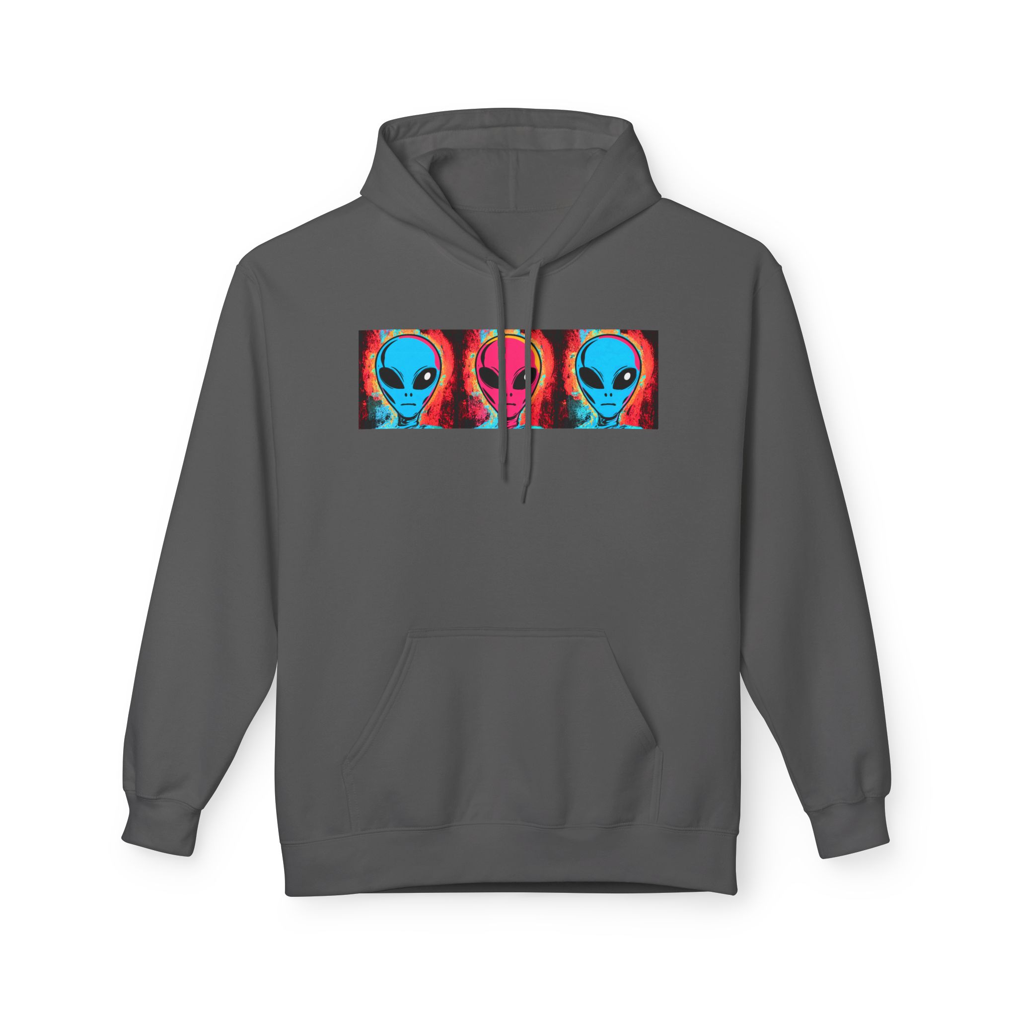 Alien Triptych Hoodie — Retro Psychedelic Extraterrestrial Graphic Pullover - Image 20