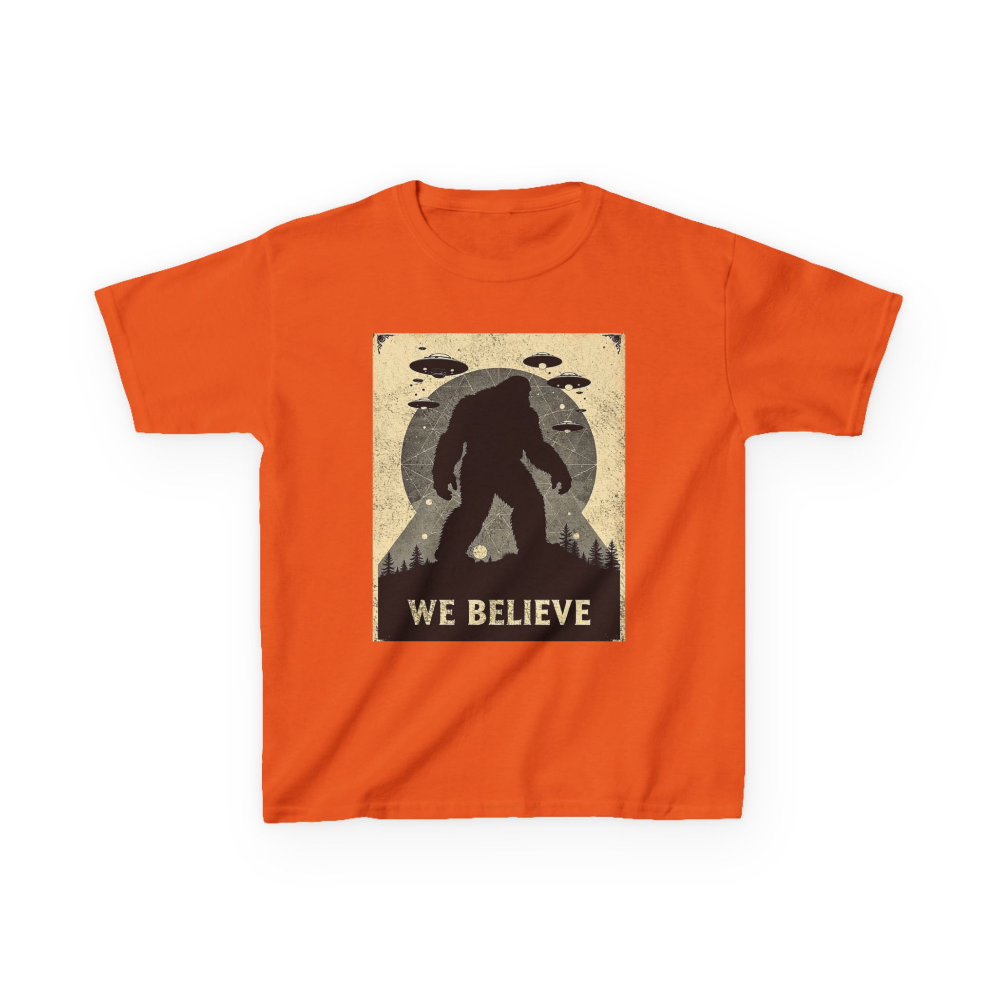 Sasquatch Skywatch Kid's Heavy T-Shirt - Image 5