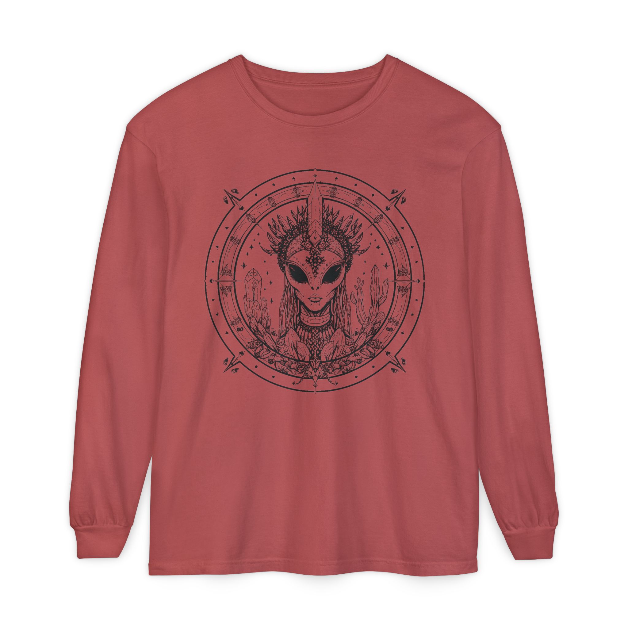 Alien Queen Mandala Long Sleeve Tee - Image 46