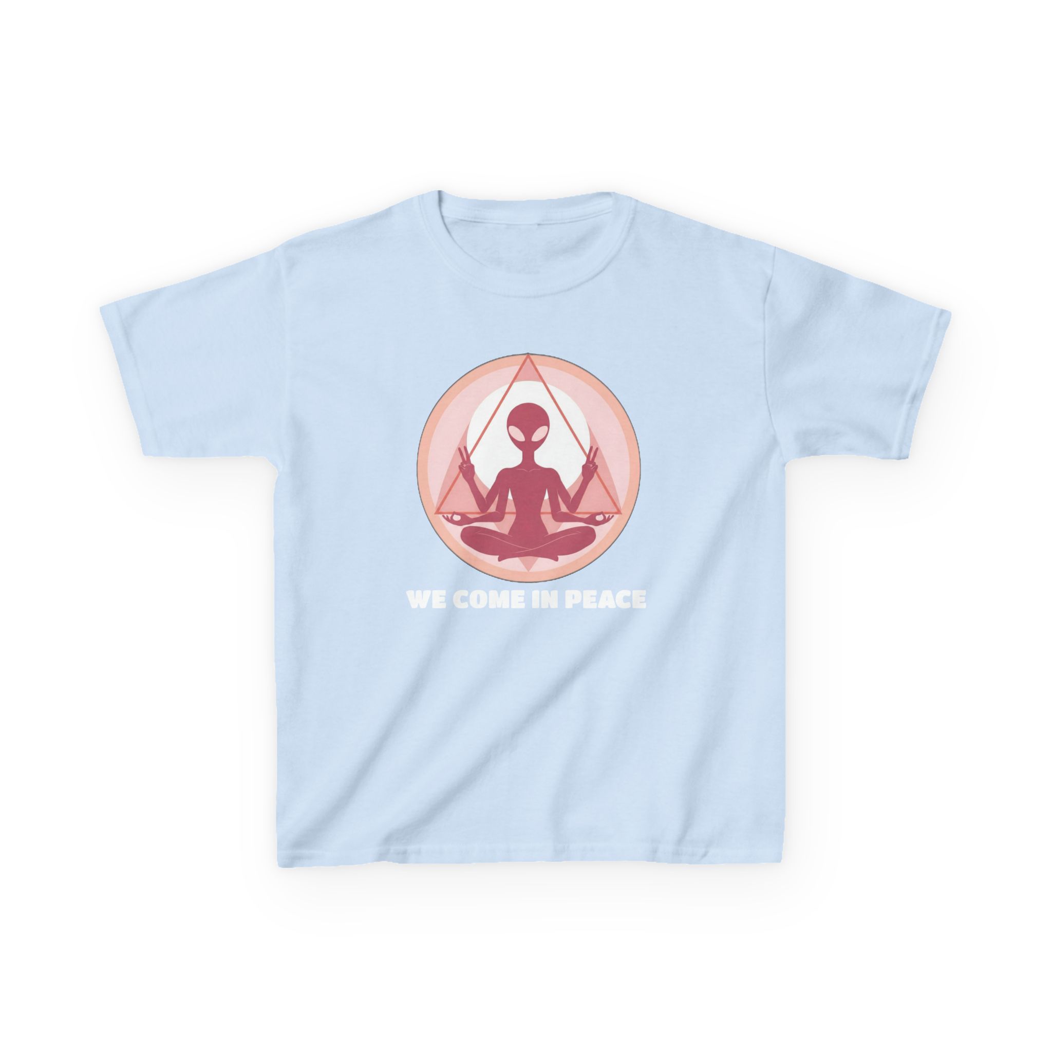 Zen Alien Kids T-Shirt — Cute Space Kid Graphic Tee - Image 5