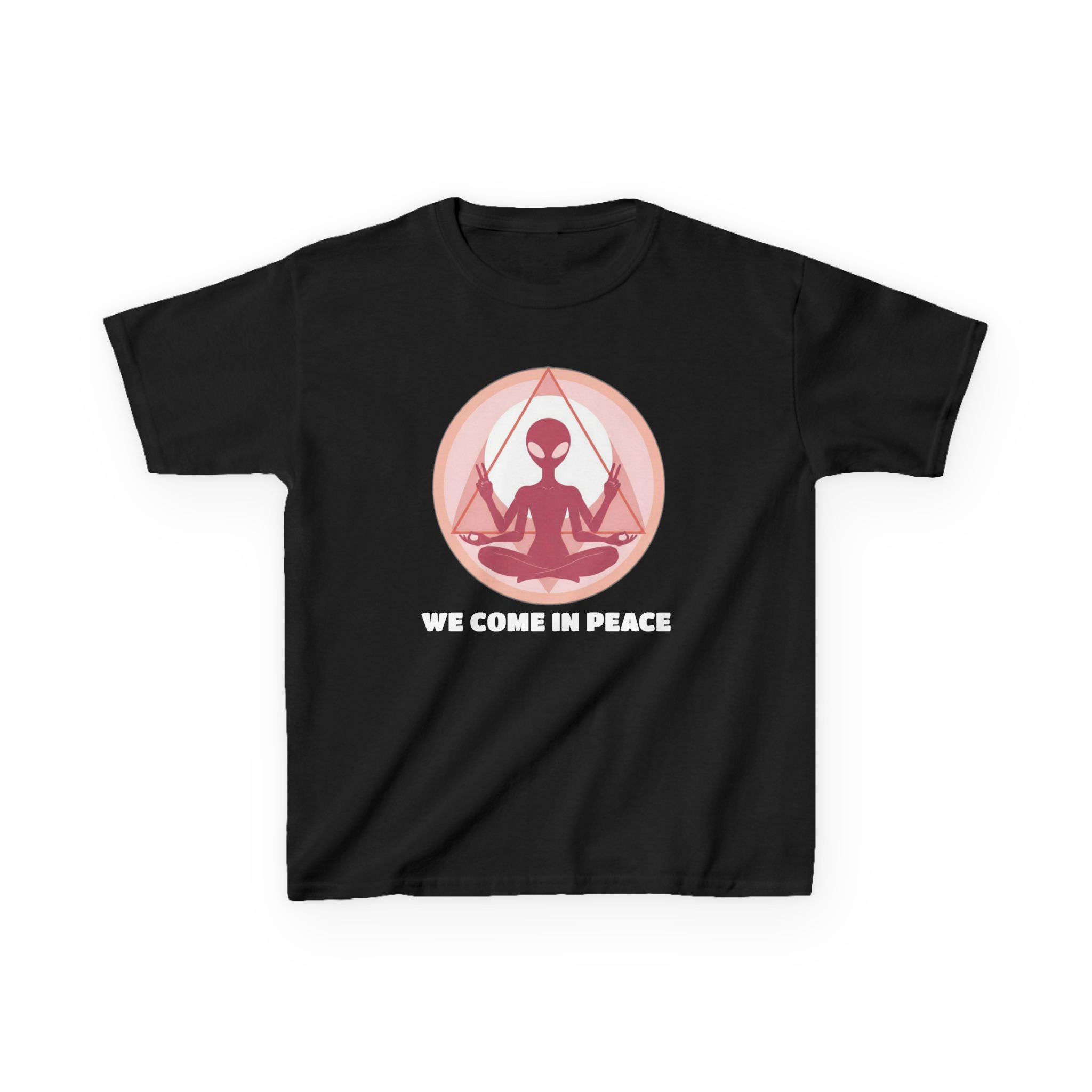 Zen Alien Kids T-Shirt — Cute Space Kid Graphic Tee