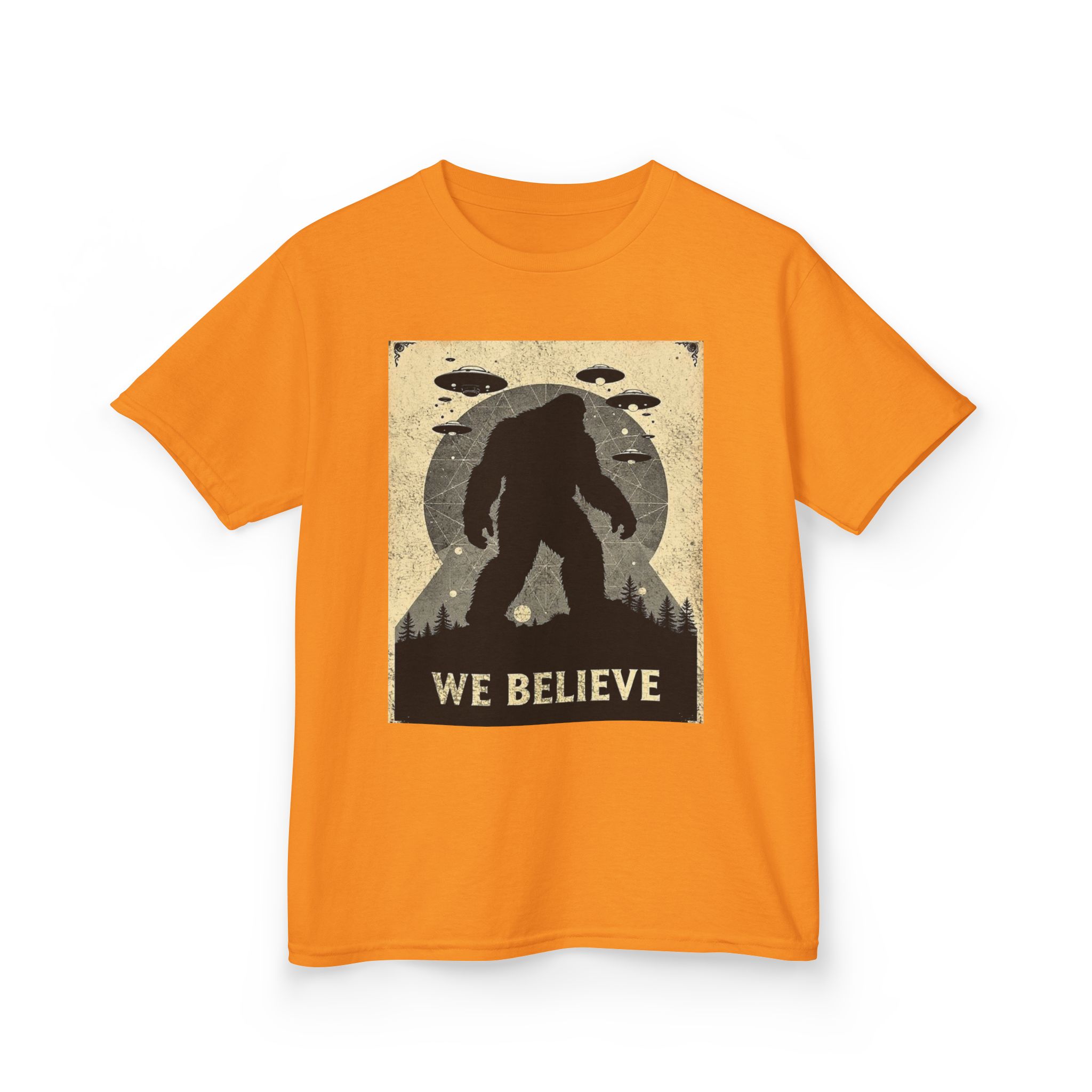 Sasquatch Skywatch Kid's Heavy T-Shirt - Image 4