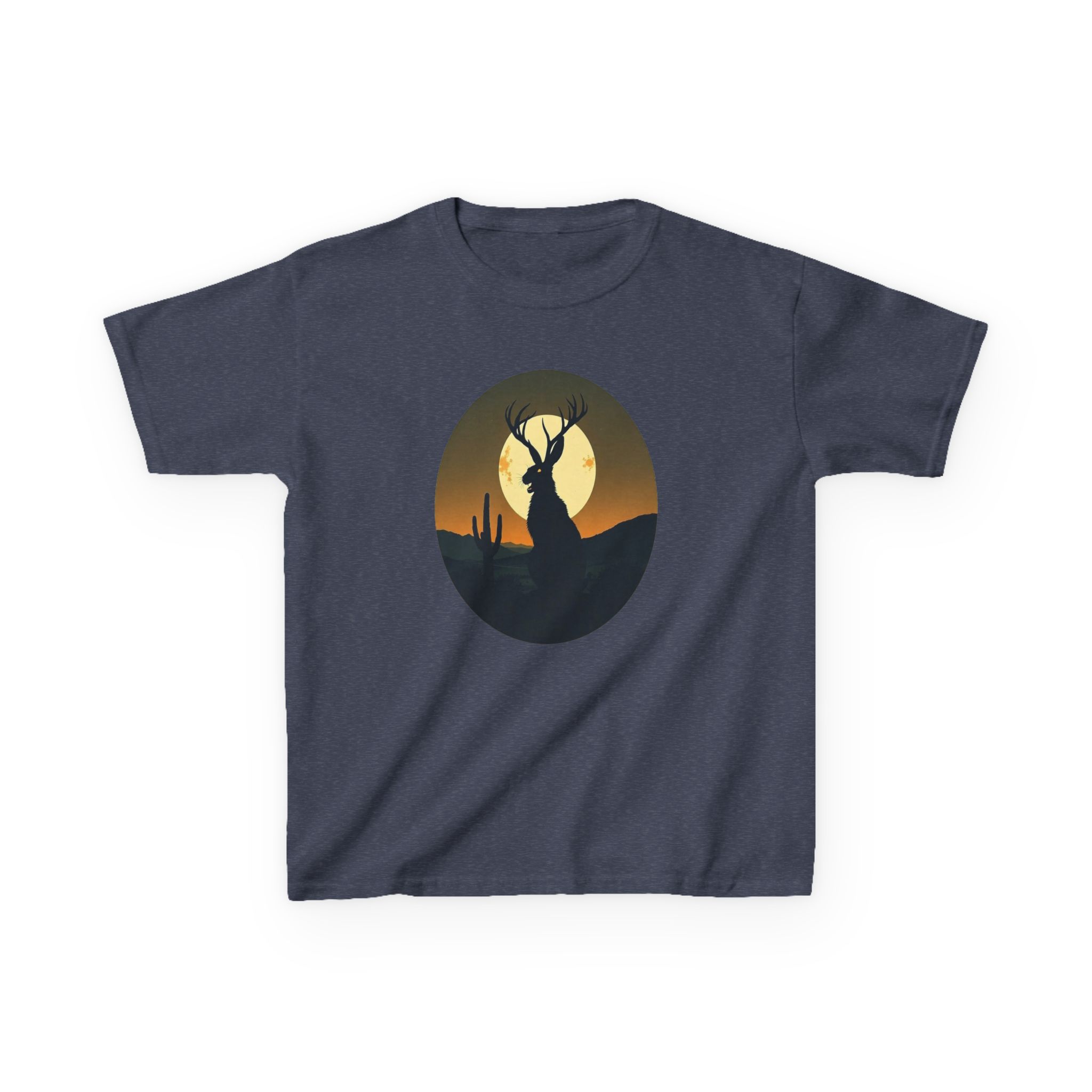 Mystic Jackalope Desert Moon Shirt - Surreal Cryptid Graphic Tee - Image 27