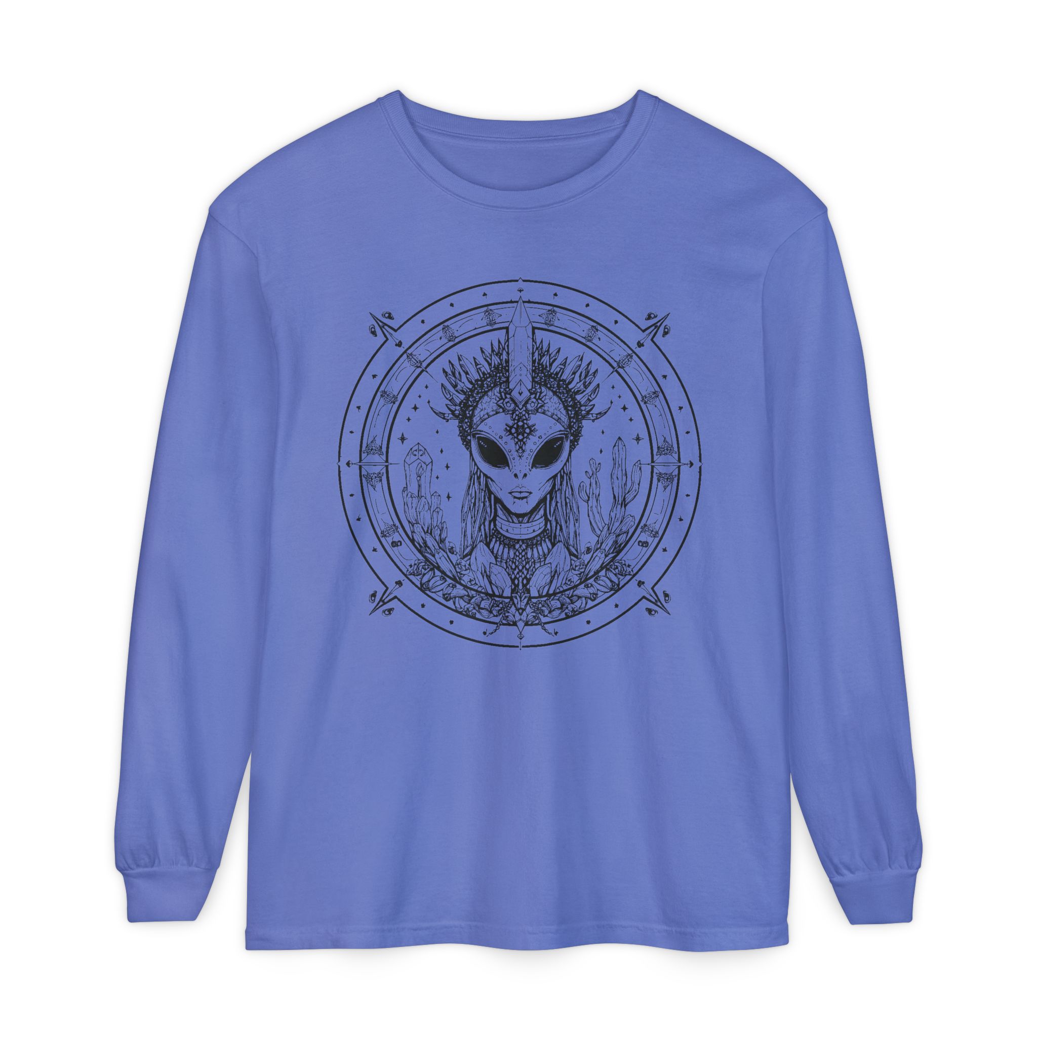 Alien Queen Mandala Long Sleeve Tee - Image 31