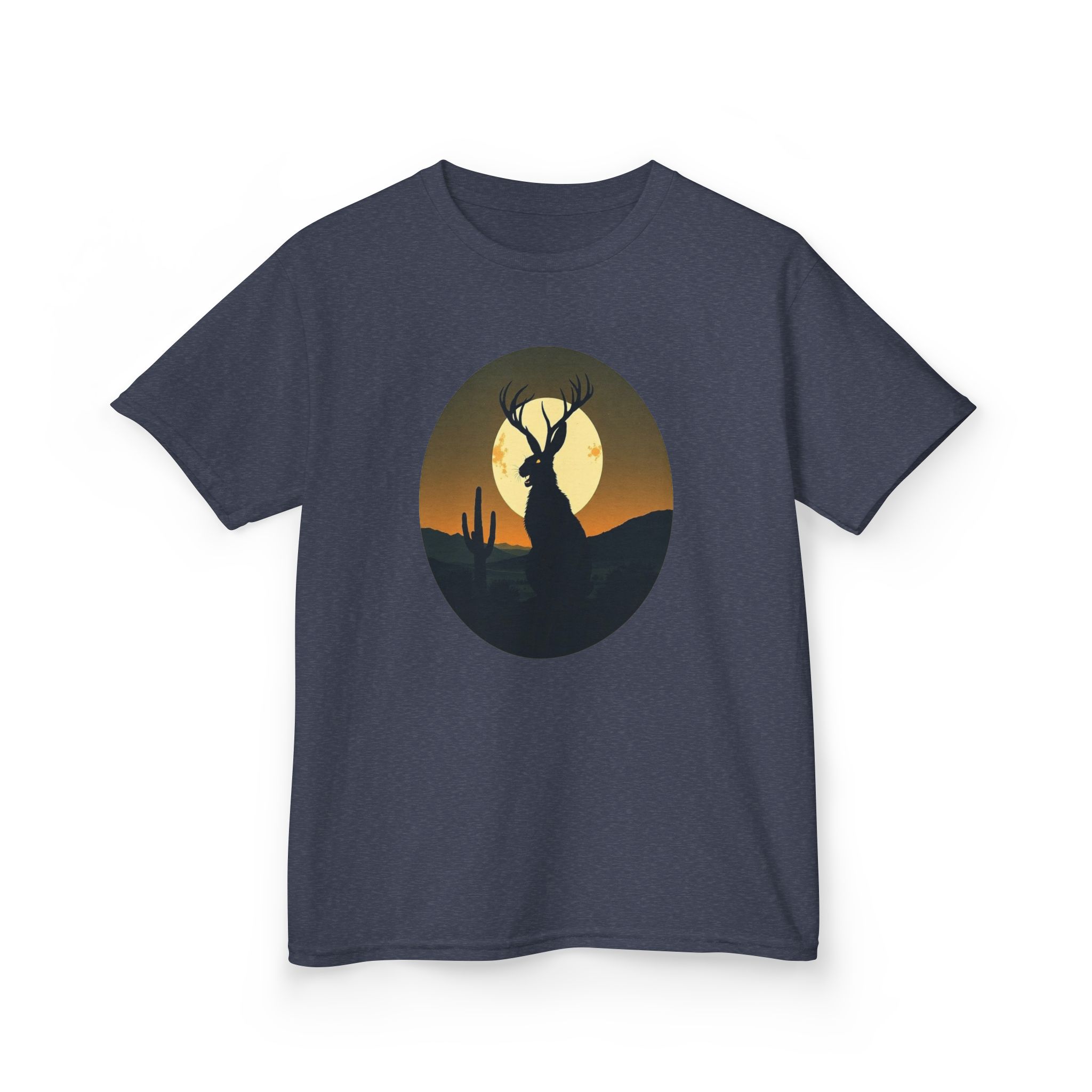 Mystic Jackalope Desert Moon Shirt - Surreal Cryptid Graphic Tee - Image 28