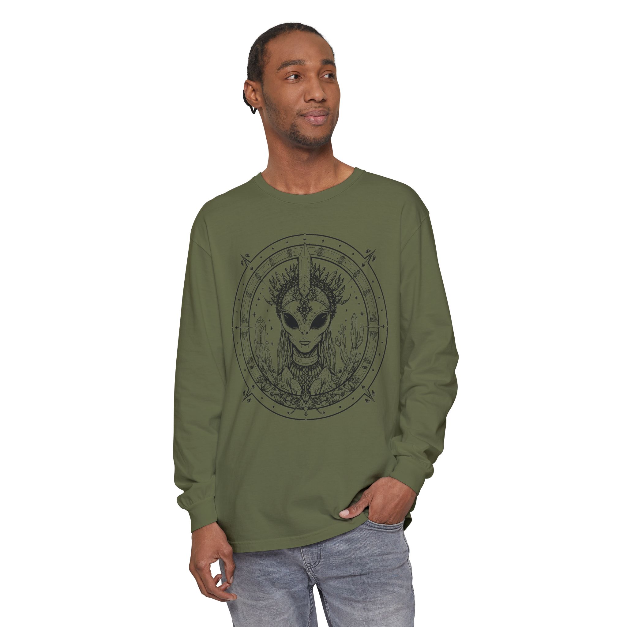 Alien Queen Mandala Long Sleeve Tee - Image 23