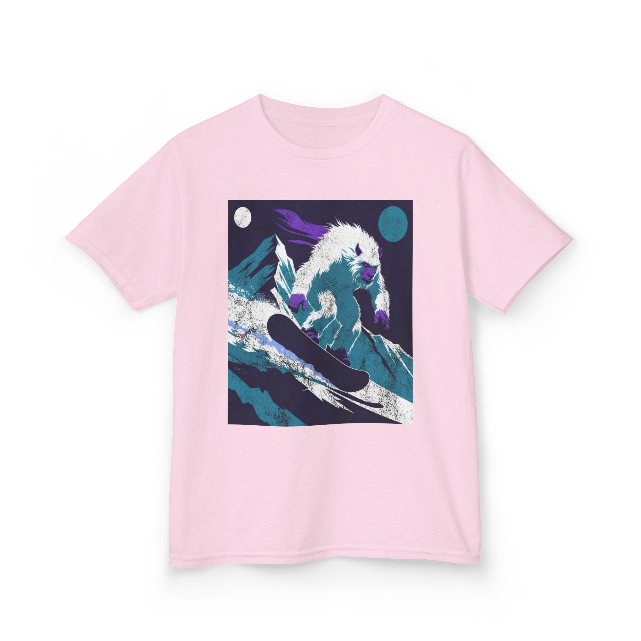 Kids Yeti Descent T-Shirt — Yeti's Descent Graphic Tee - Image 24
