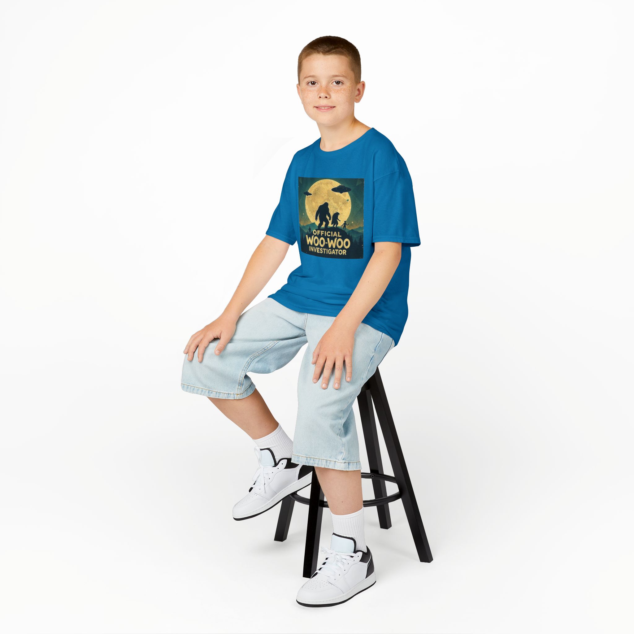 Official Woo-Woo Investigator Shirt - Retro UFO and Bigfoot Cryptid Tee - Image 13