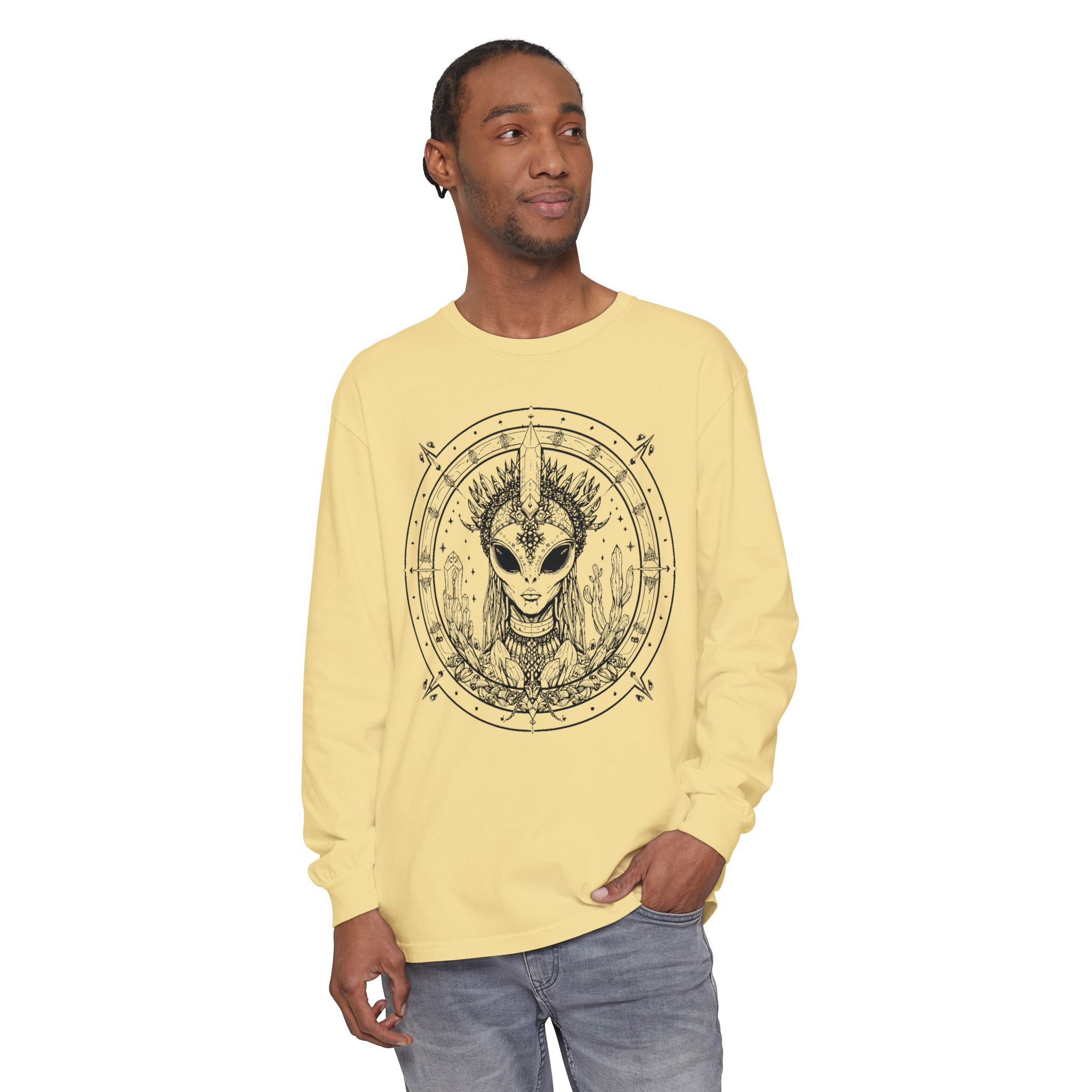 Alien Queen Mandala Long Sleeve Tee - Image 17