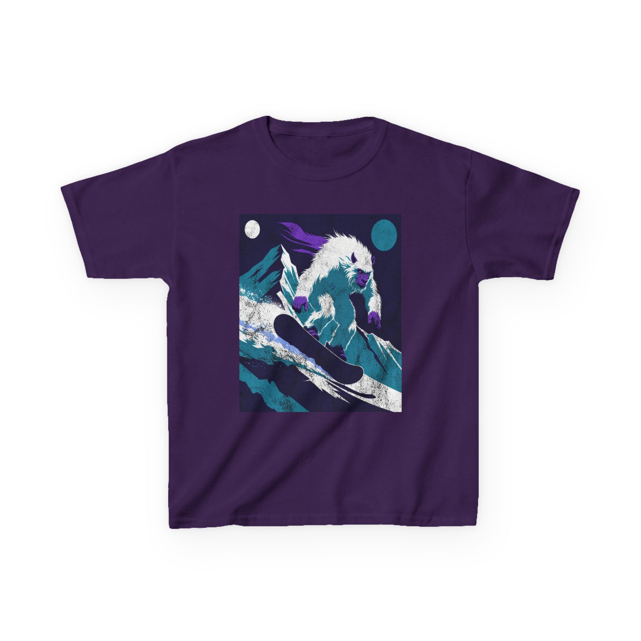 Kids Yeti Descent T-Shirt — Yeti's Descent Graphic Tee - Image 21