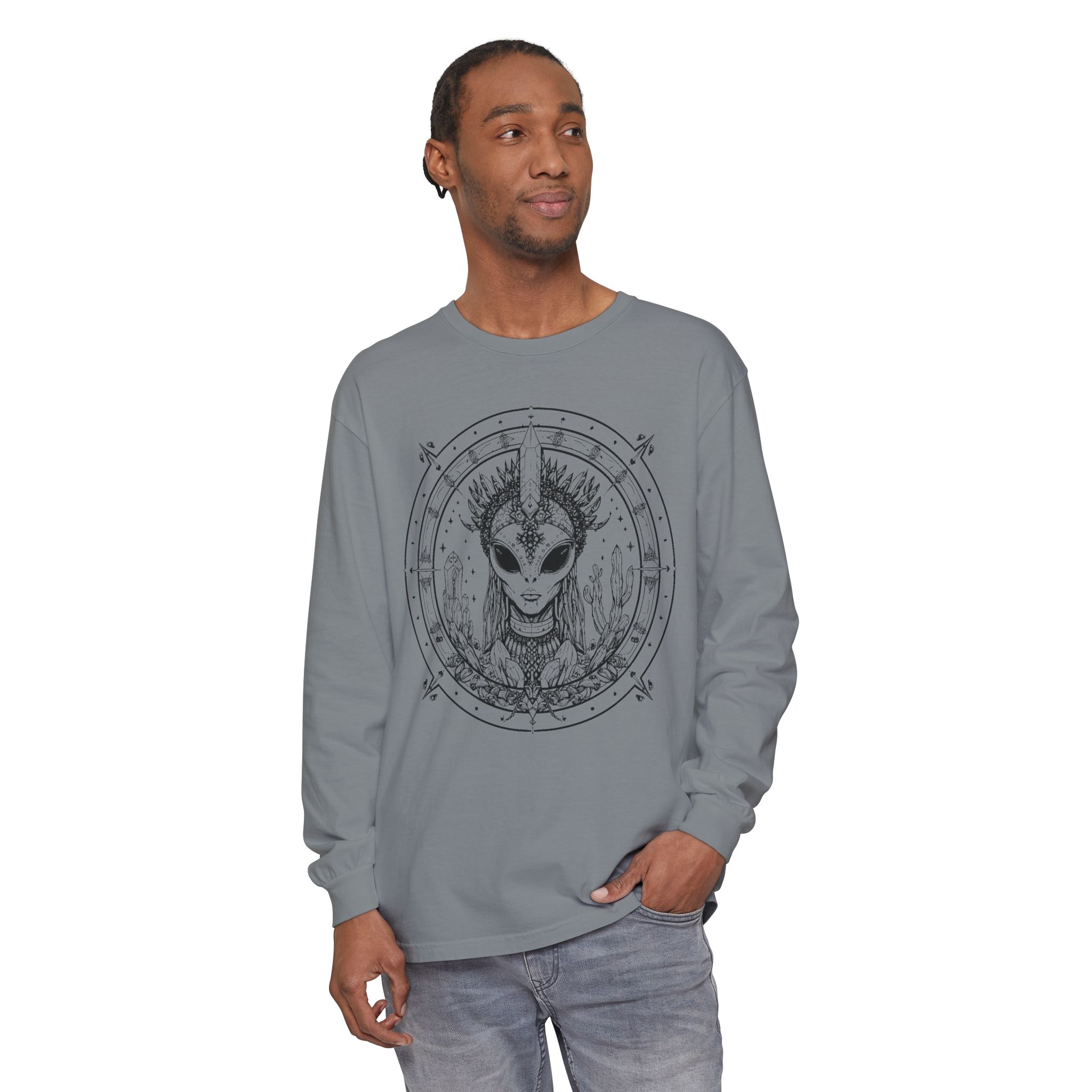Alien Queen Mandala Long Sleeve Tee - Image 35