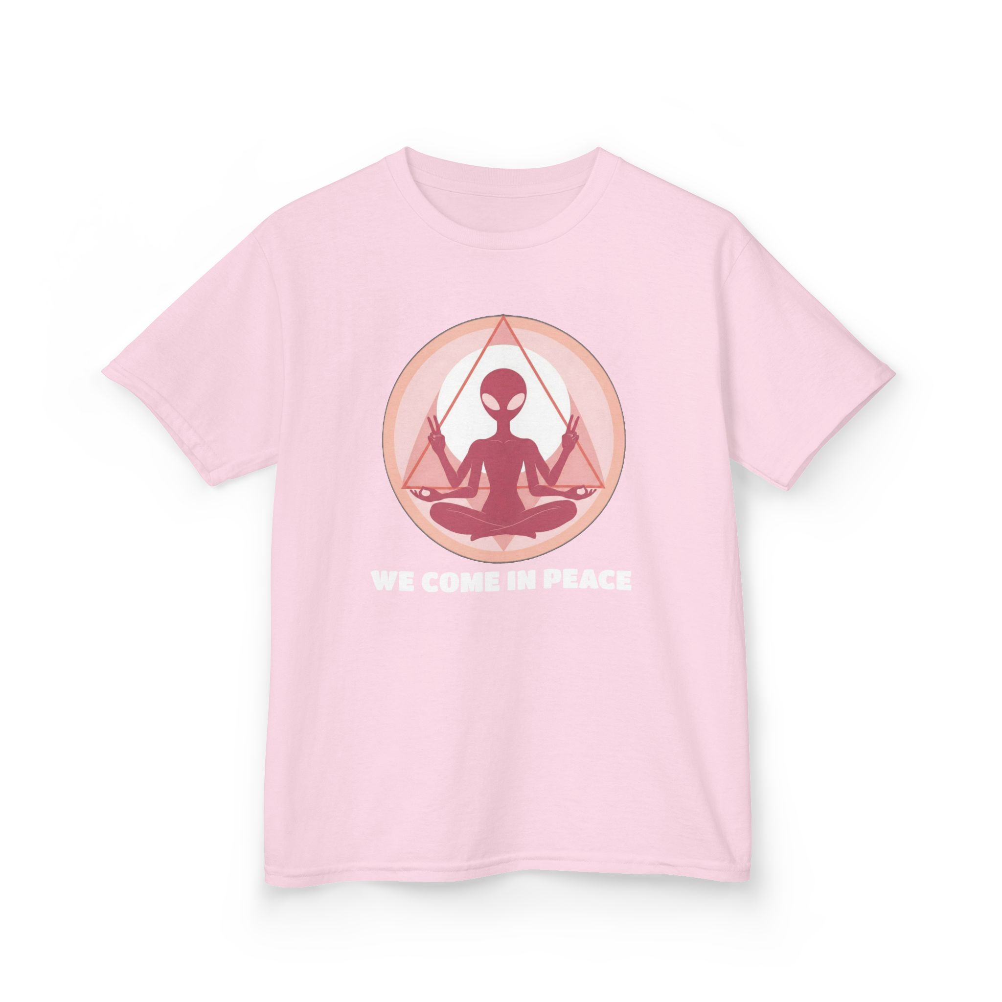 Zen Alien Kids T-Shirt — Cute Space Kid Graphic Tee - Image 12