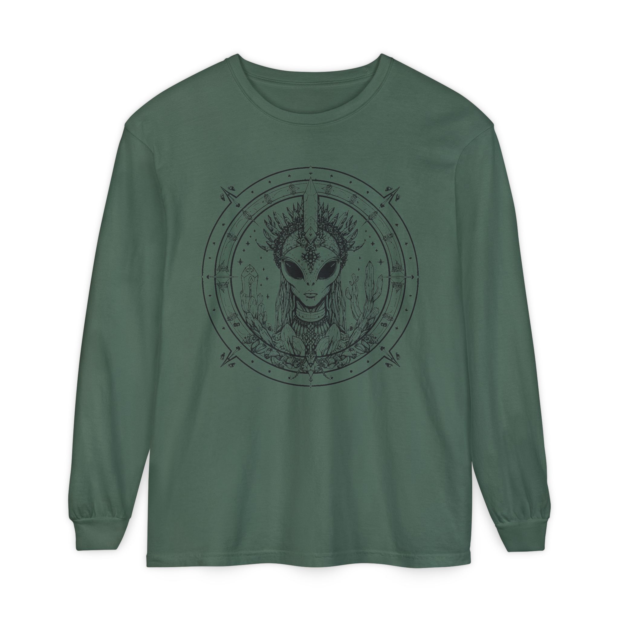 Alien Queen Mandala Long Sleeve Tee - Image 25