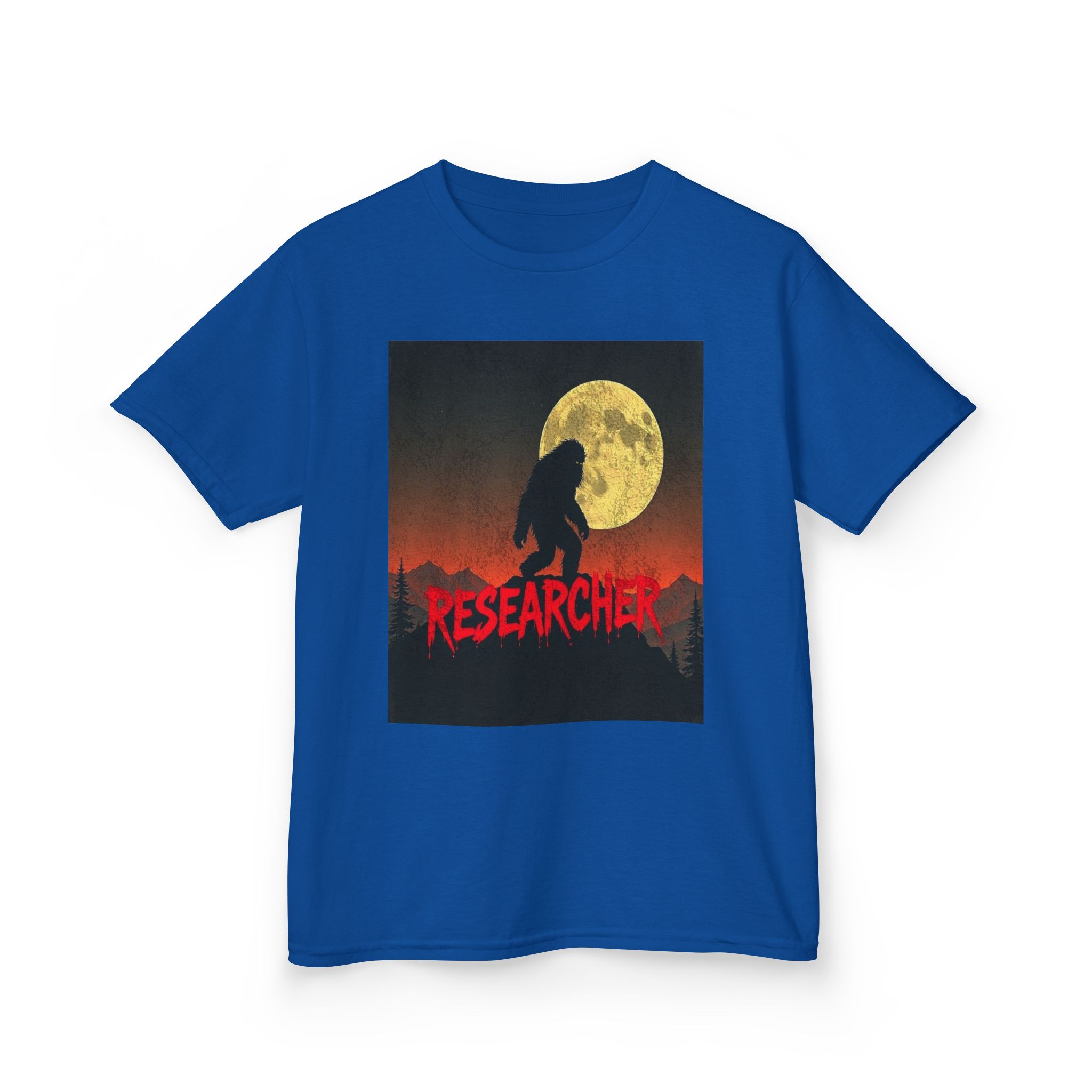 Bigfoot's Night Watch Kid's Heavy T-Shirt - Image 22