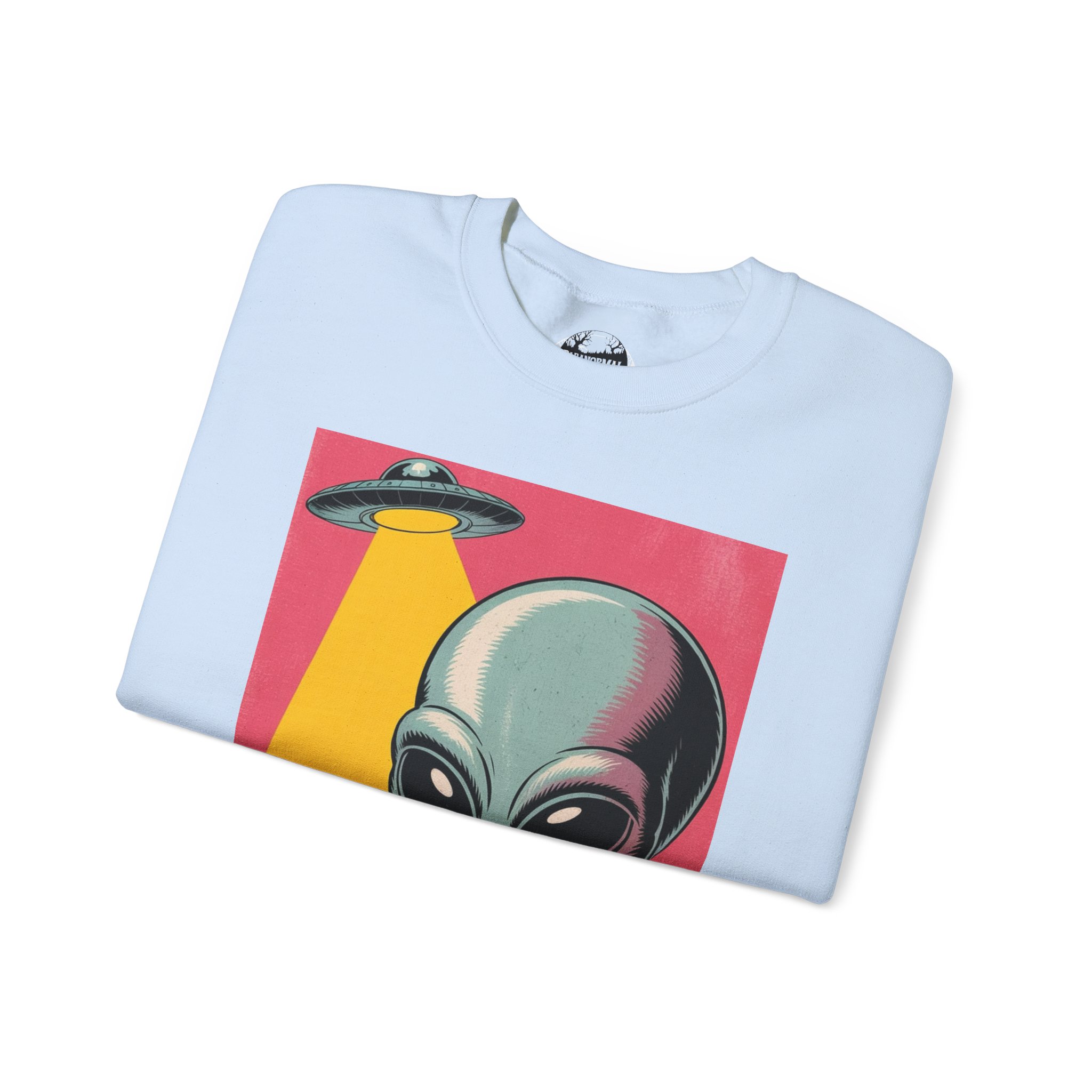Alien Greeting Crewneck Sweatshirt — Retro UFO Art - Image 20