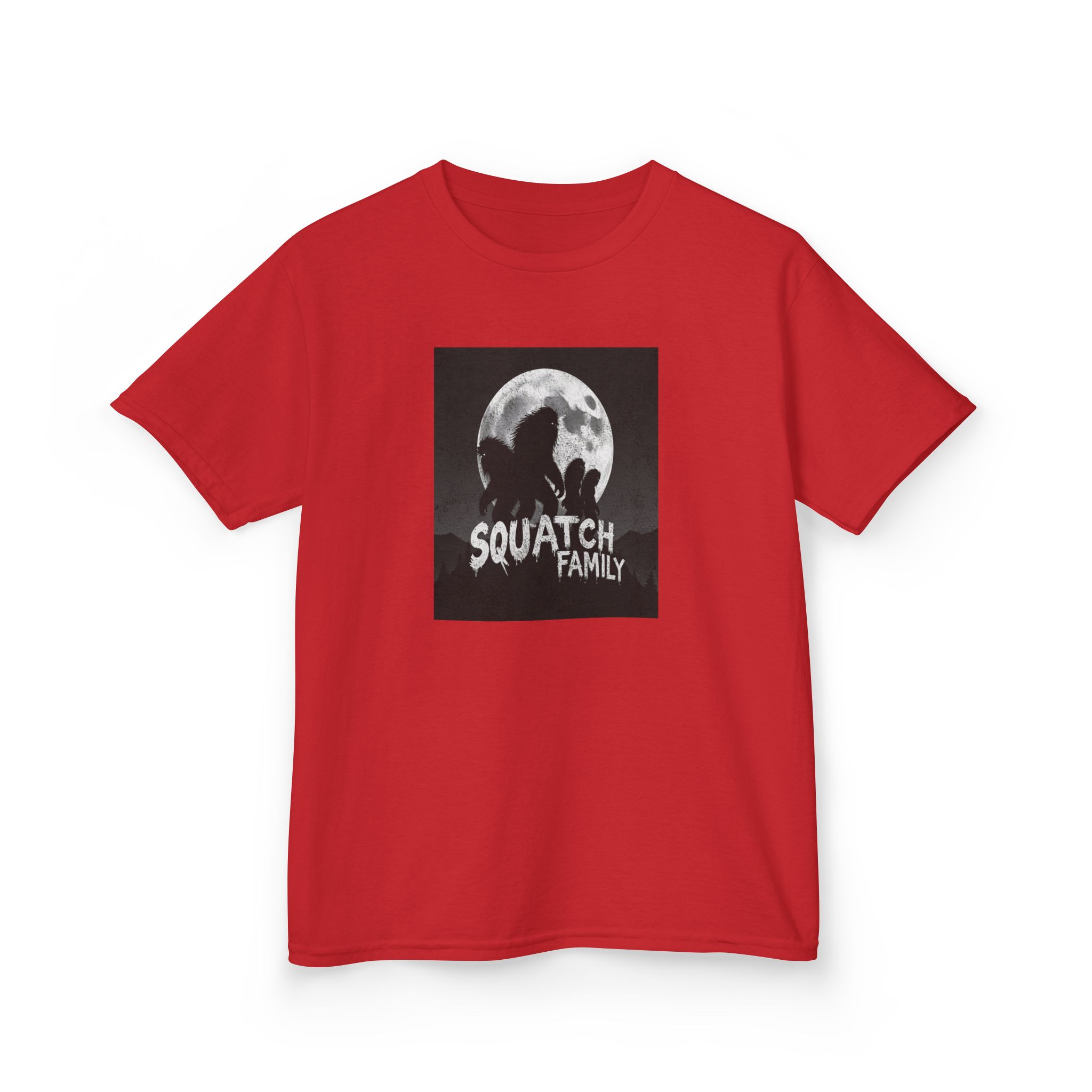 Squatch Family Kids Tee — Bigfoot Lover Kids T-Shirt - Image 34