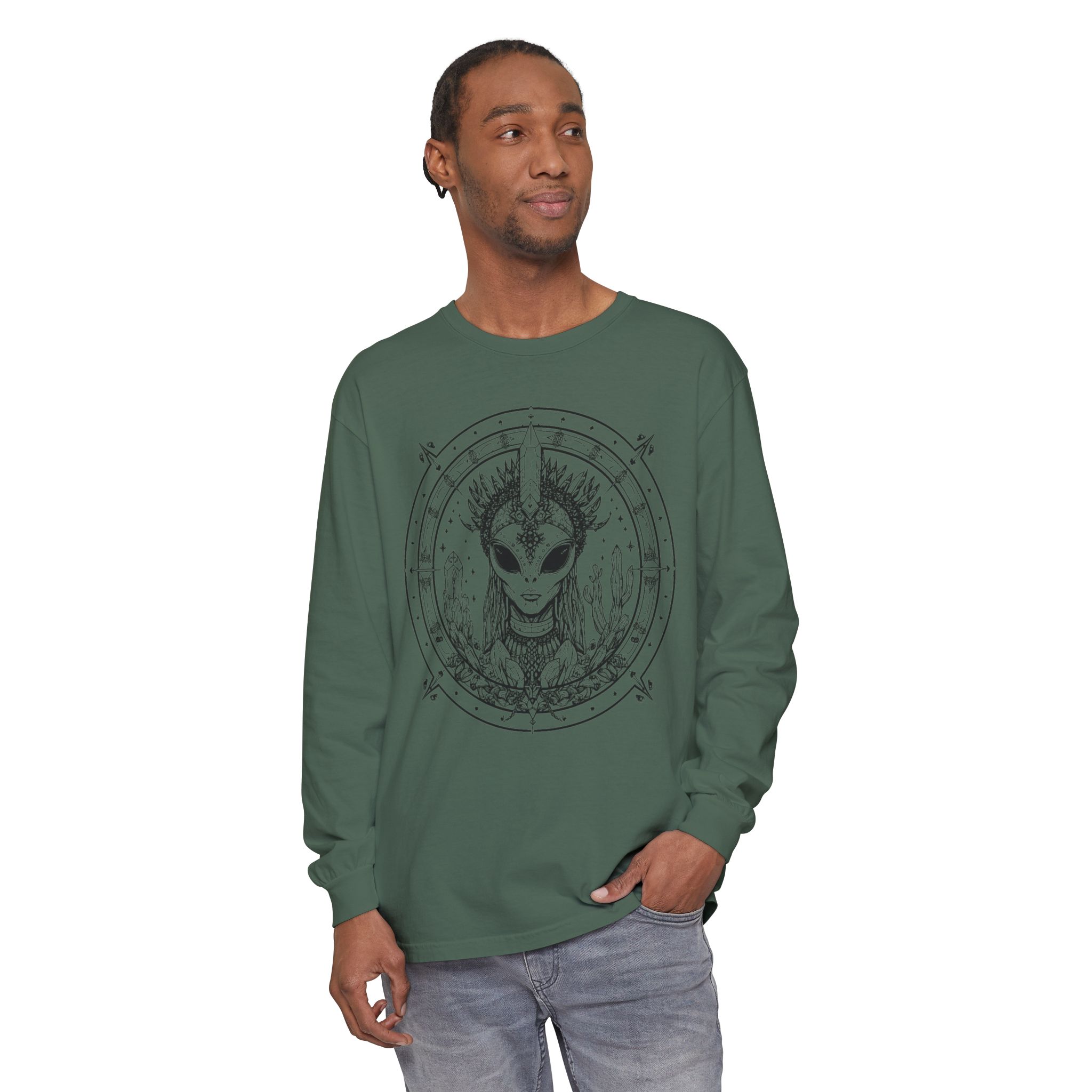 Alien Queen Mandala Long Sleeve Tee - Image 26