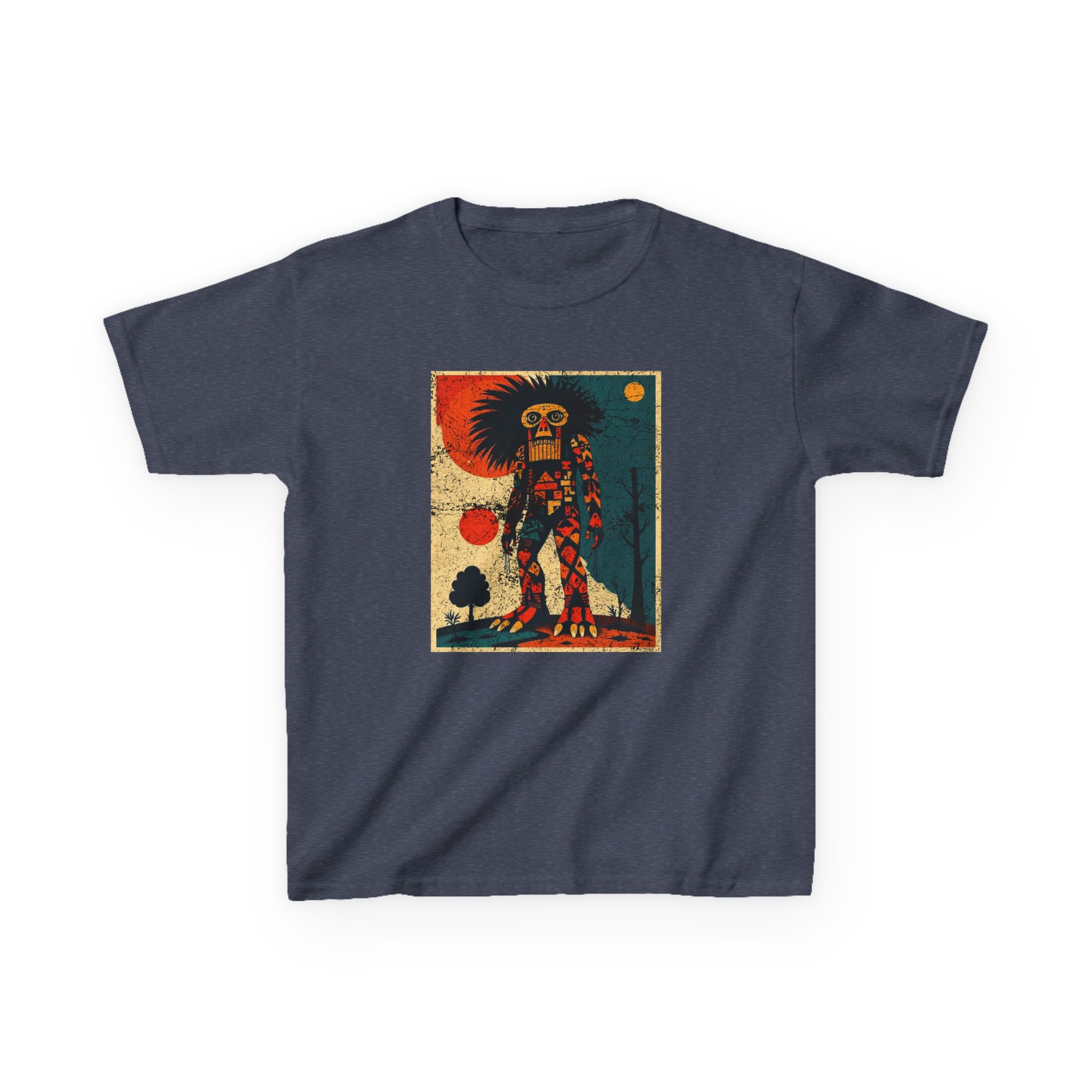 Abstract Bigfoot Shaman Shirt - Tribal Cryptid Graphic Tee - Image 19