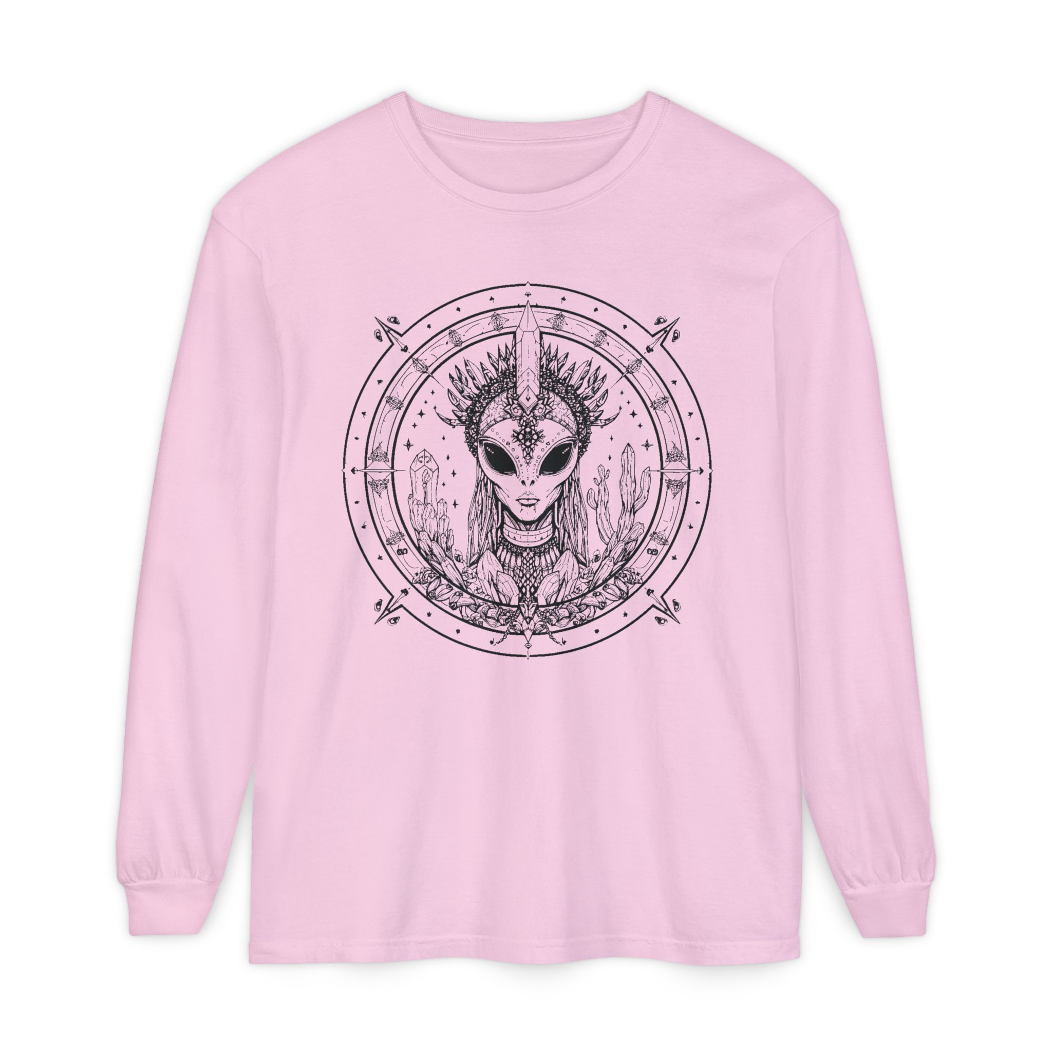 Alien Queen Mandala Long Sleeve Tee - Image 43