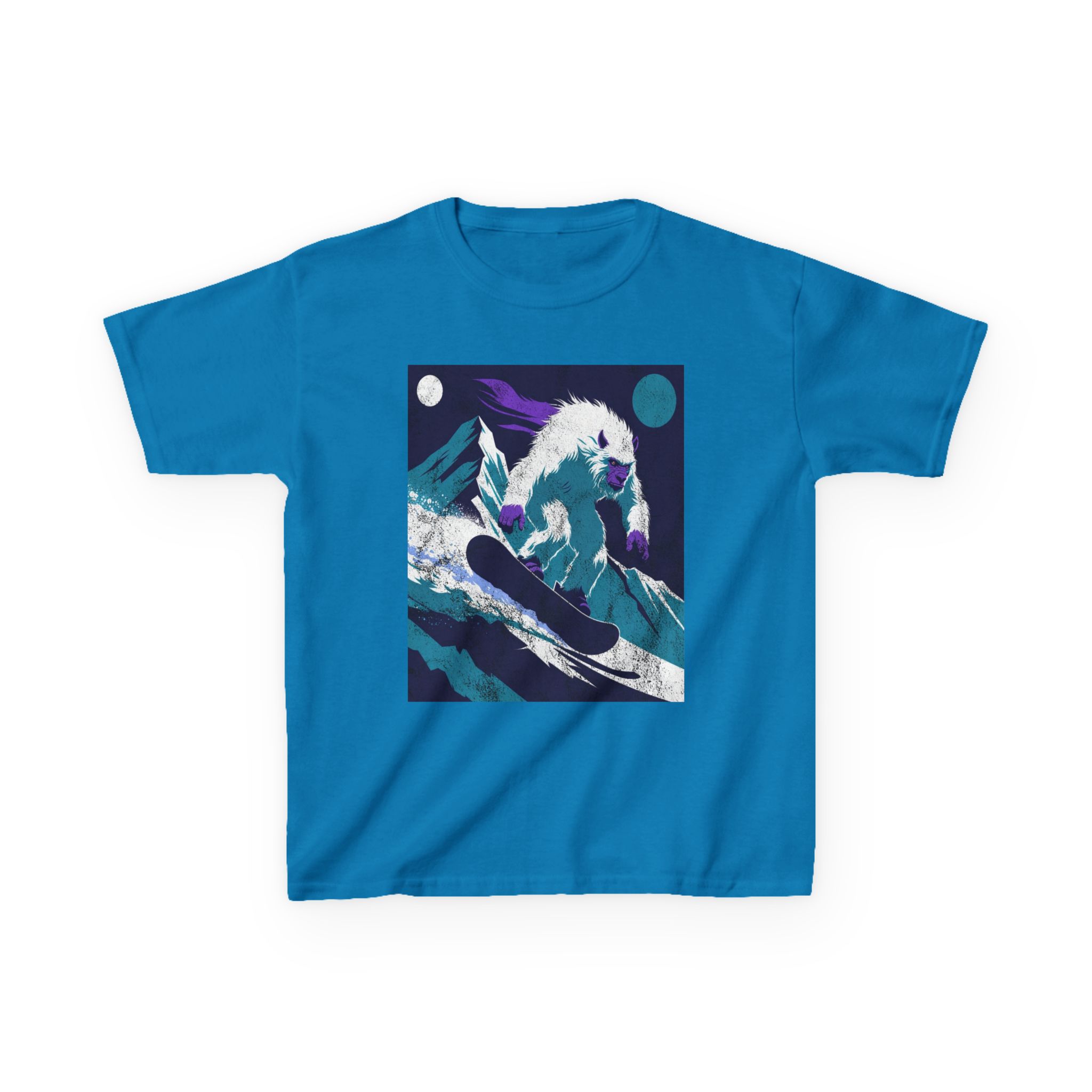 Kids Yeti Descent T-Shirt — Yeti's Descent Graphic Tee - Image 11