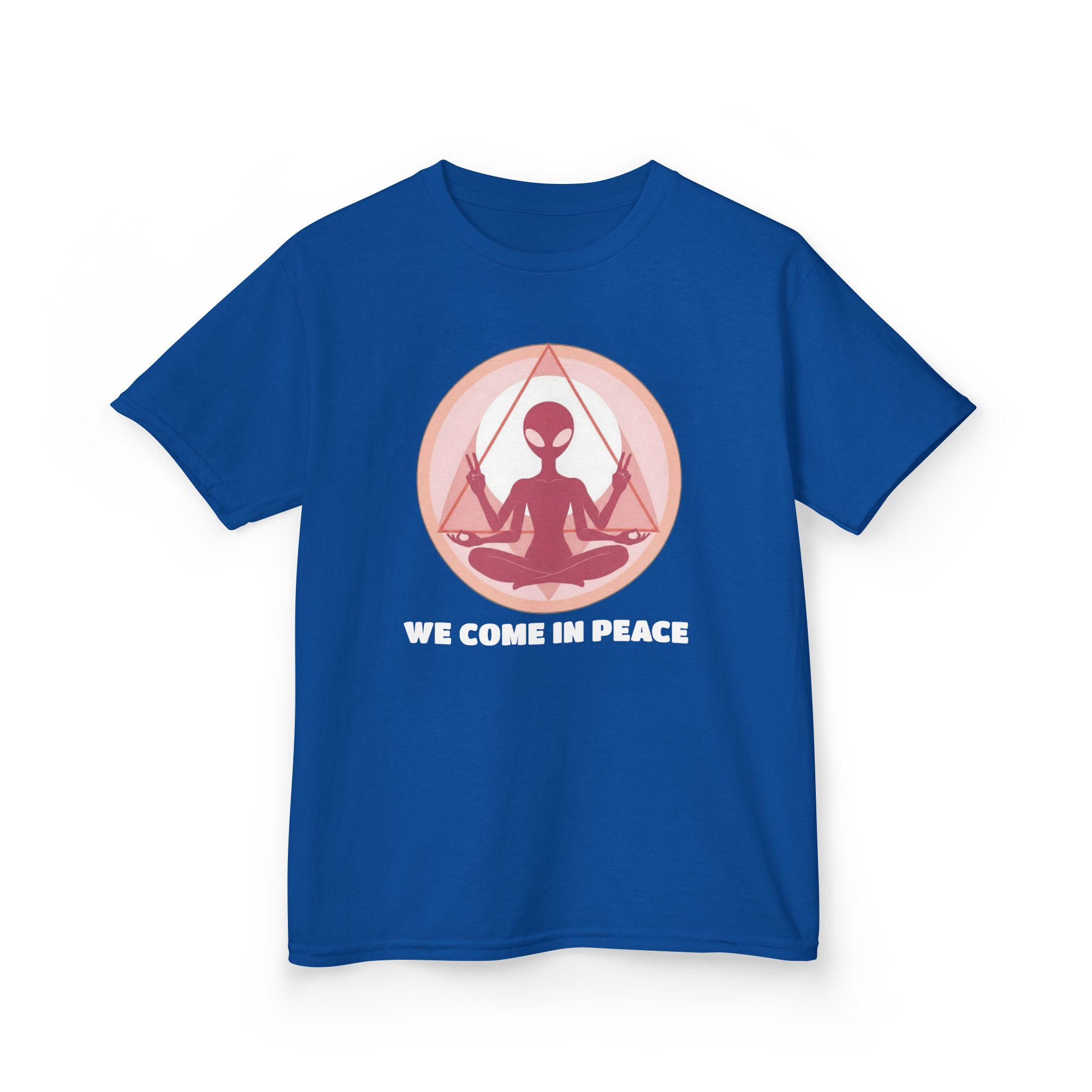 Zen Alien Kids T-Shirt — Cute Space Kid Graphic Tee - Image 10
