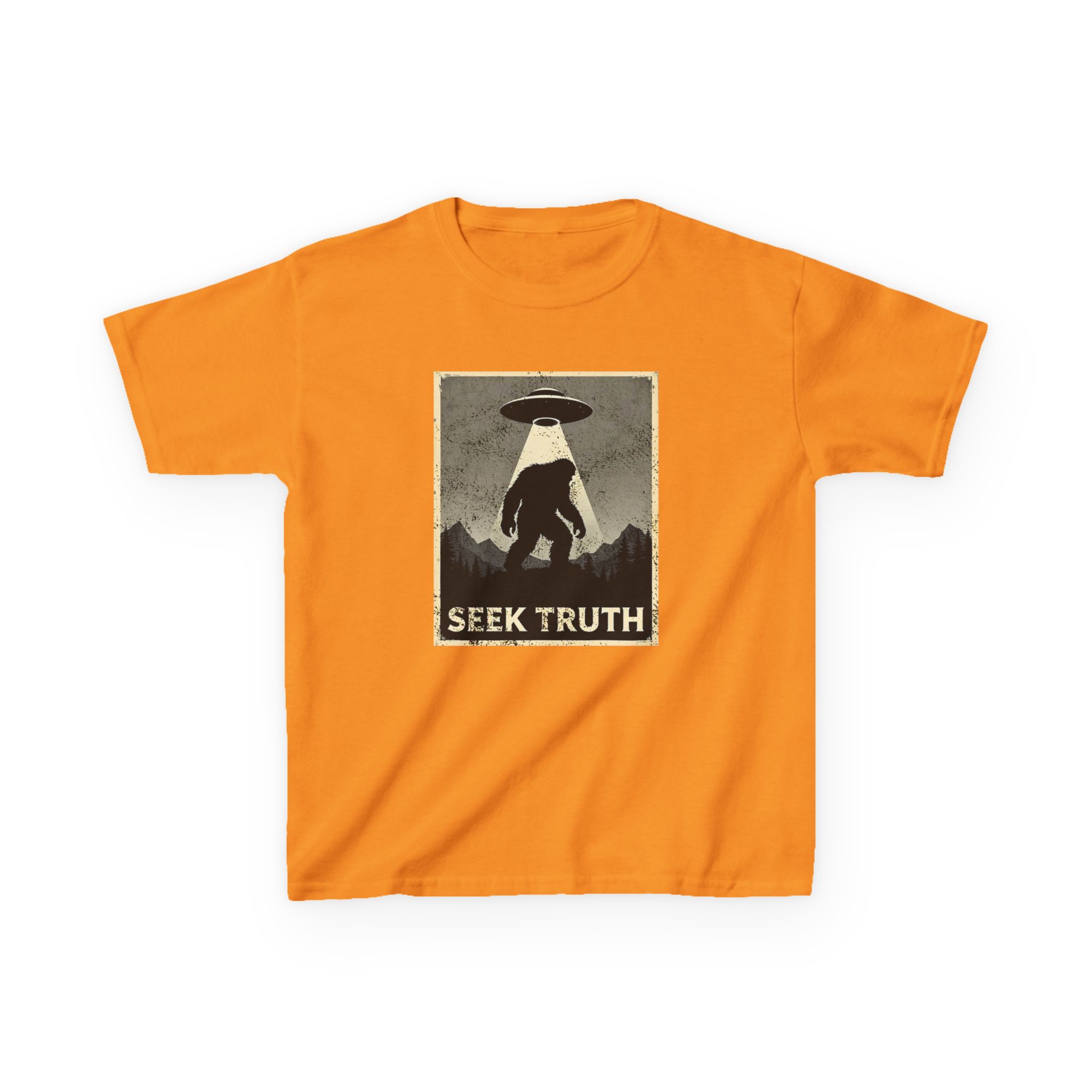 Kids "Seek Truth" Bigfoot Cryptid T-Shirt - Image 8