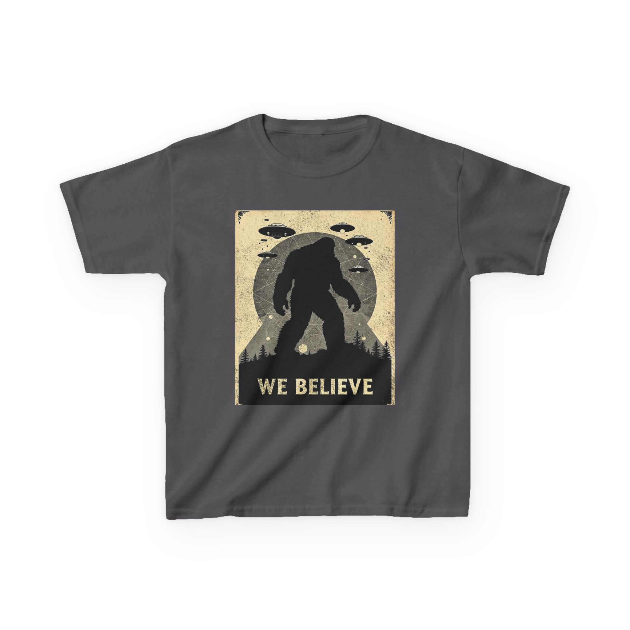 Sasquatch Skywatch Kid's Heavy T-Shirt - Image 12