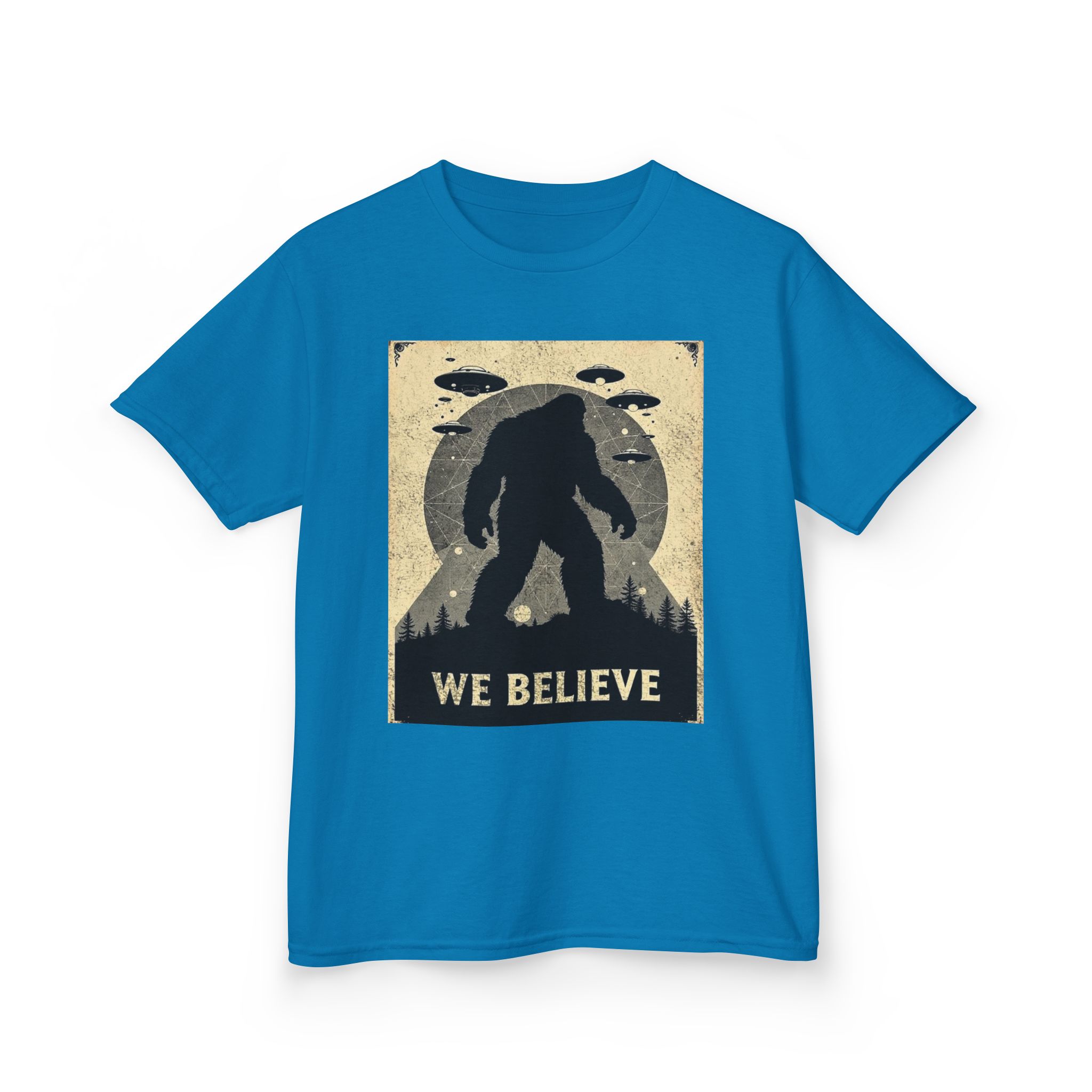 Sasquatch Skywatch Kid's Heavy T-Shirt - Image 10