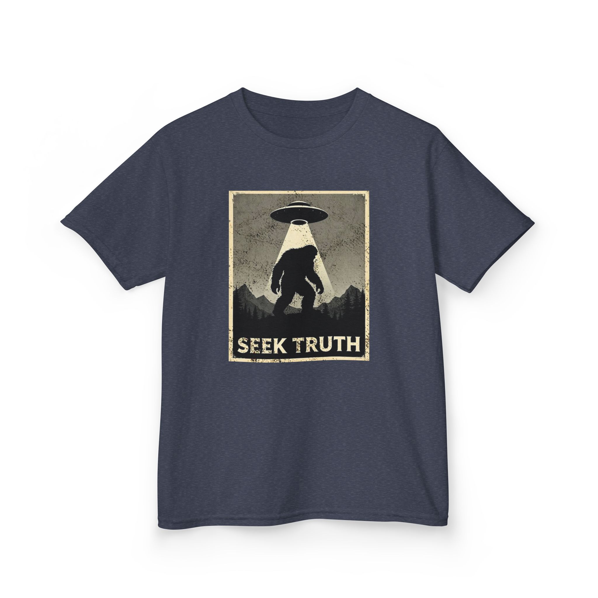 Kids "Seek Truth" Bigfoot Cryptid T-Shirt - Image 29