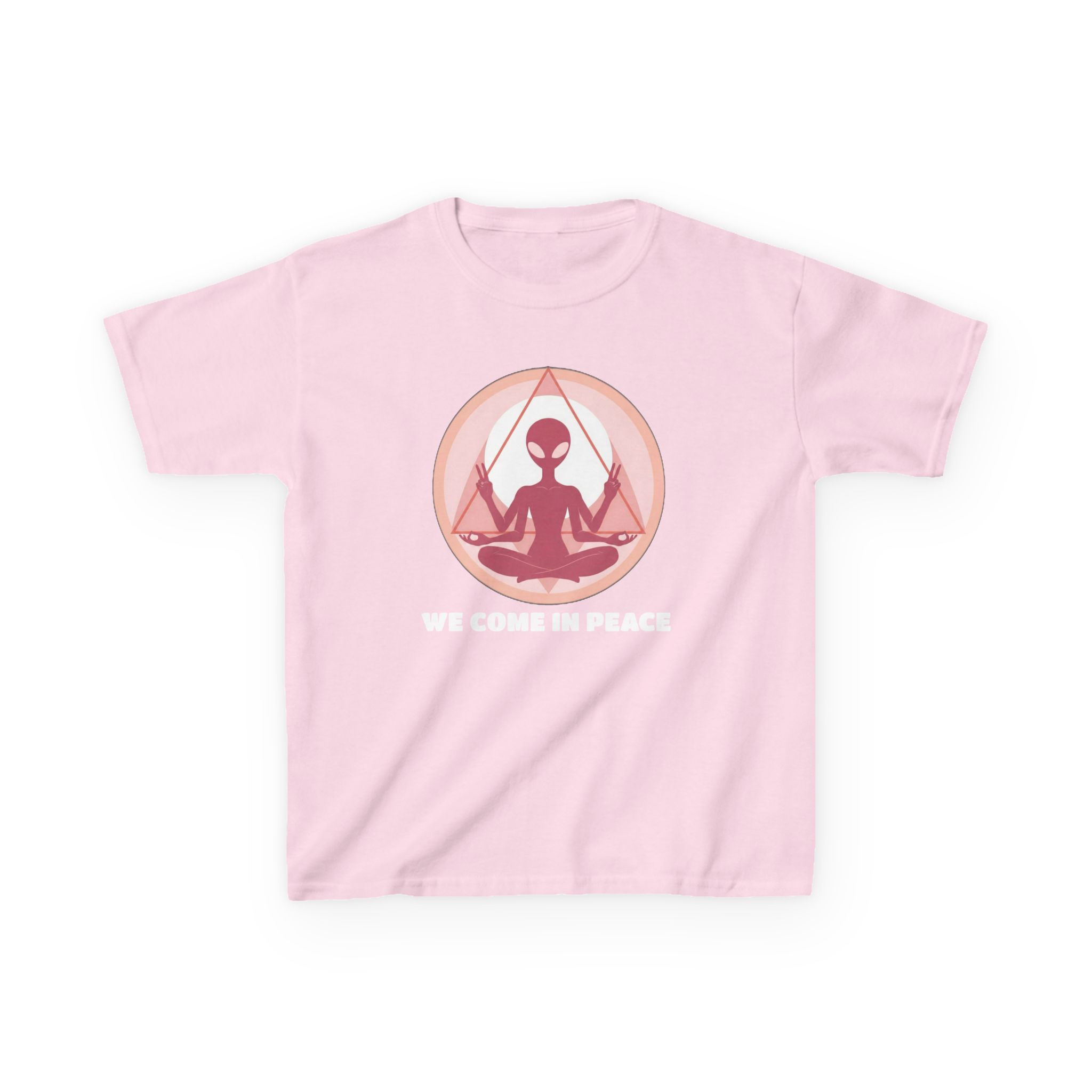 Zen Alien Kids T-Shirt — Cute Space Kid Graphic Tee - Image 11